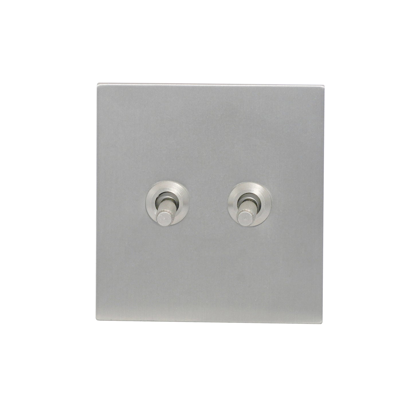 2 Gang Intermediate Switch – Knurled Toggle – Stainless Steel / Copper