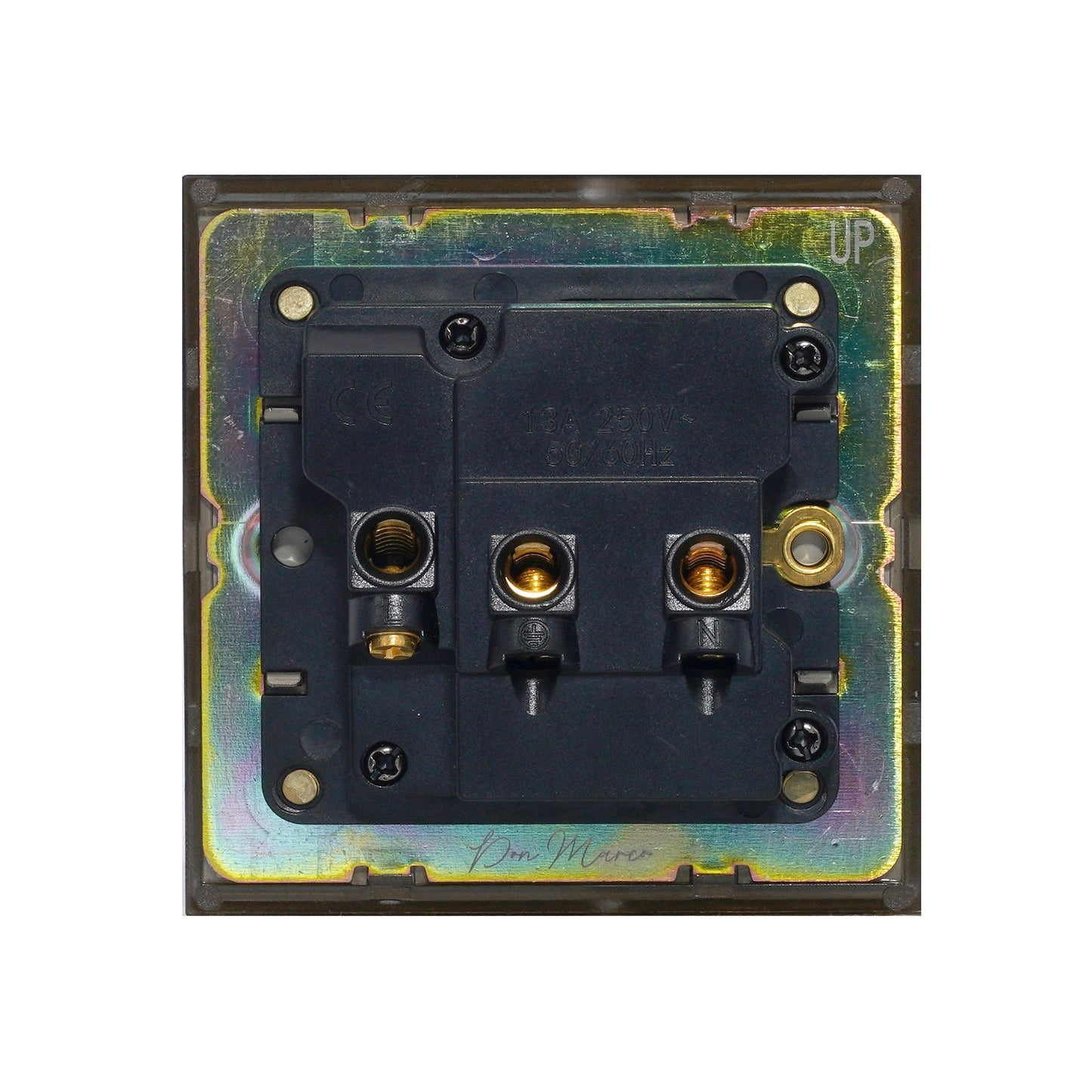 Single 5-Pin Socket 13A – On/Off – Stainless Steel