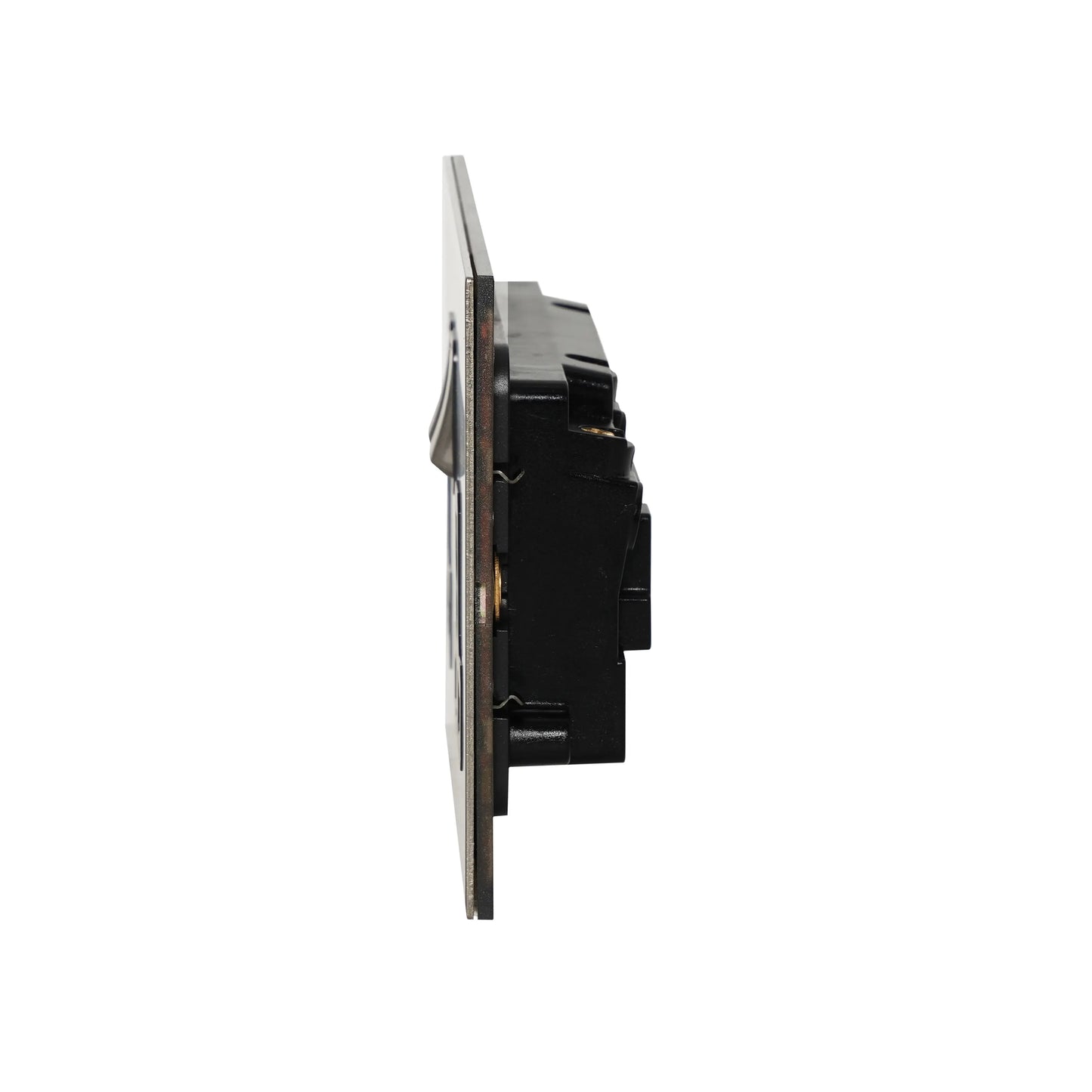Double MF Socket 13A – On/Off – Stainless Steel