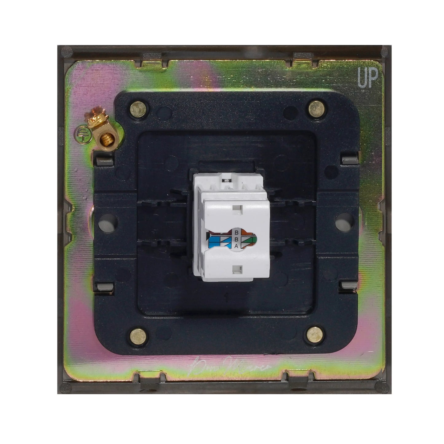 Computer Socket – (RJ45/CAT6) – Stainless Steel