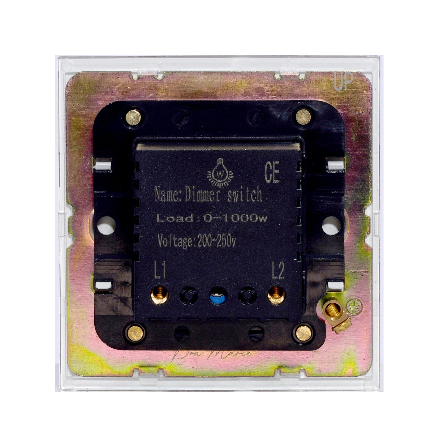 Single Light Dimmer – 1000W – Stainless Steel