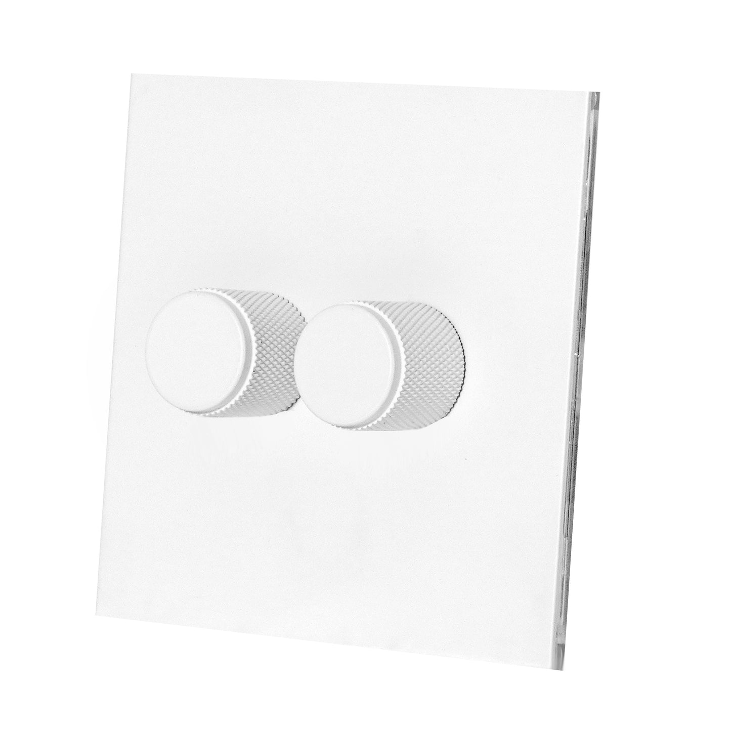 Double Light Dimmer – 2 x 500W Each – Stainless Steel