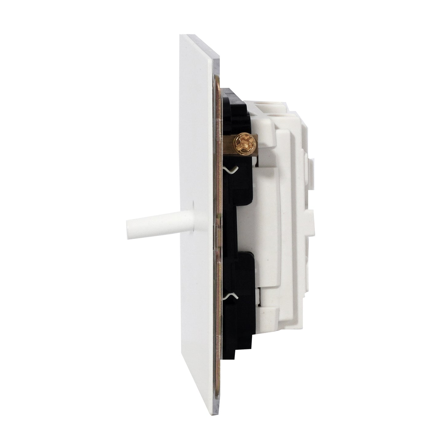 1 Gang Intermediate Switch – Plain Toggle – Stainless Steel / Copper