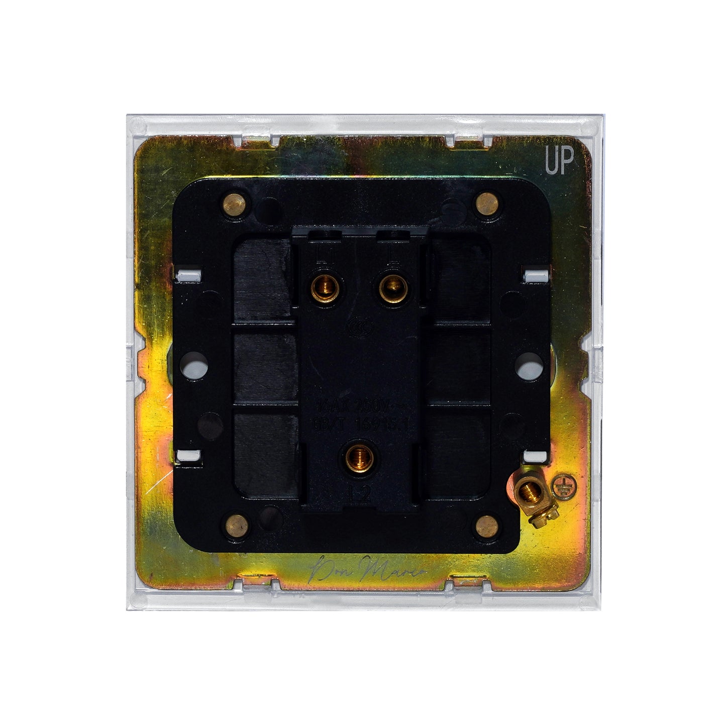 Door Bell Switch - Plain Toggle - Stainless Steel / Copper