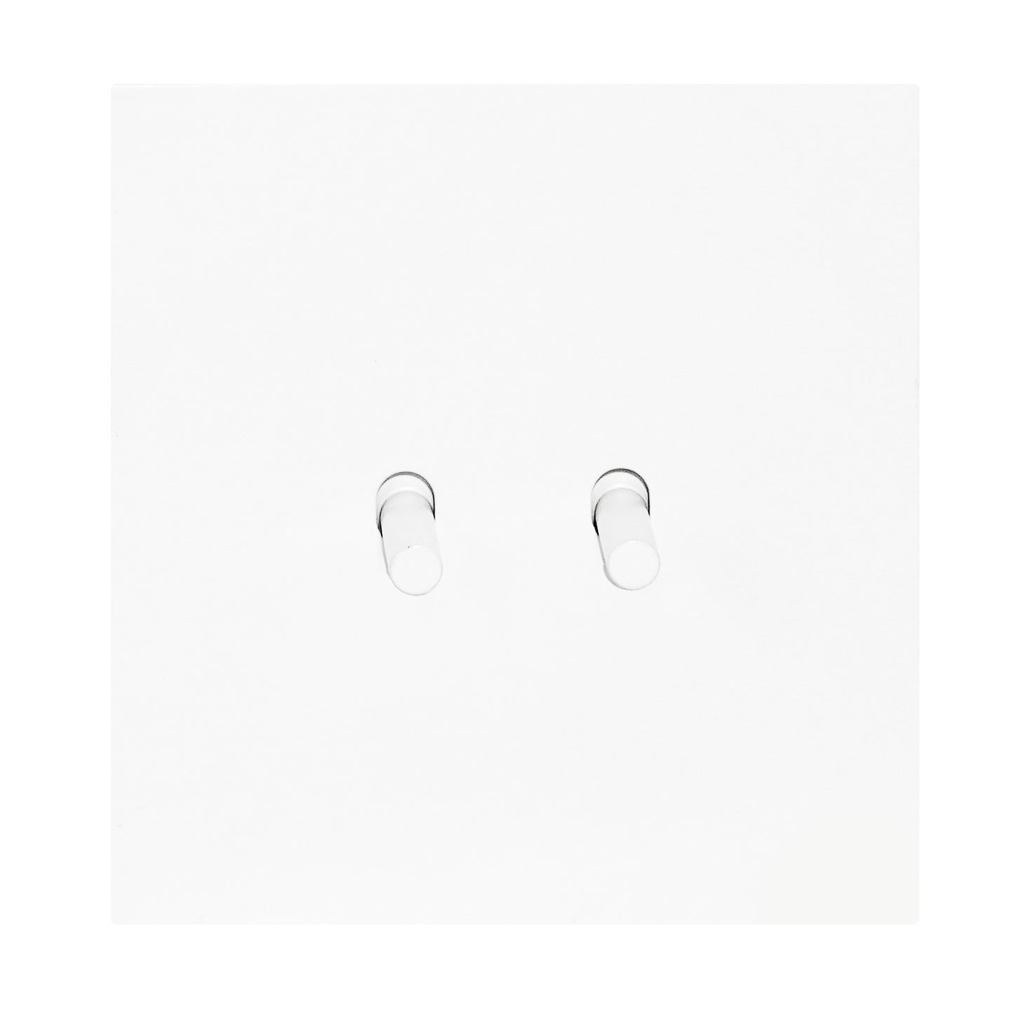 2 Gang Intermediate Switch – Plain Toggle – Stainless Steel / Copper