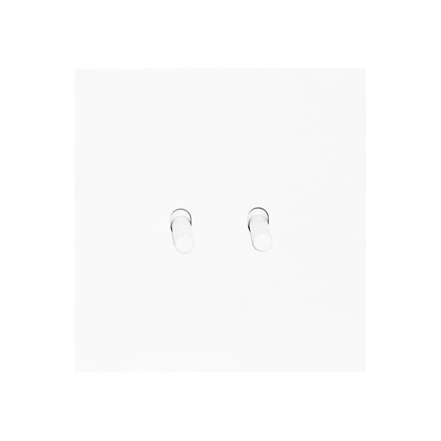 2 Gang 2 Way Switch – Plain Toggle – Stainless Steel / Copper
