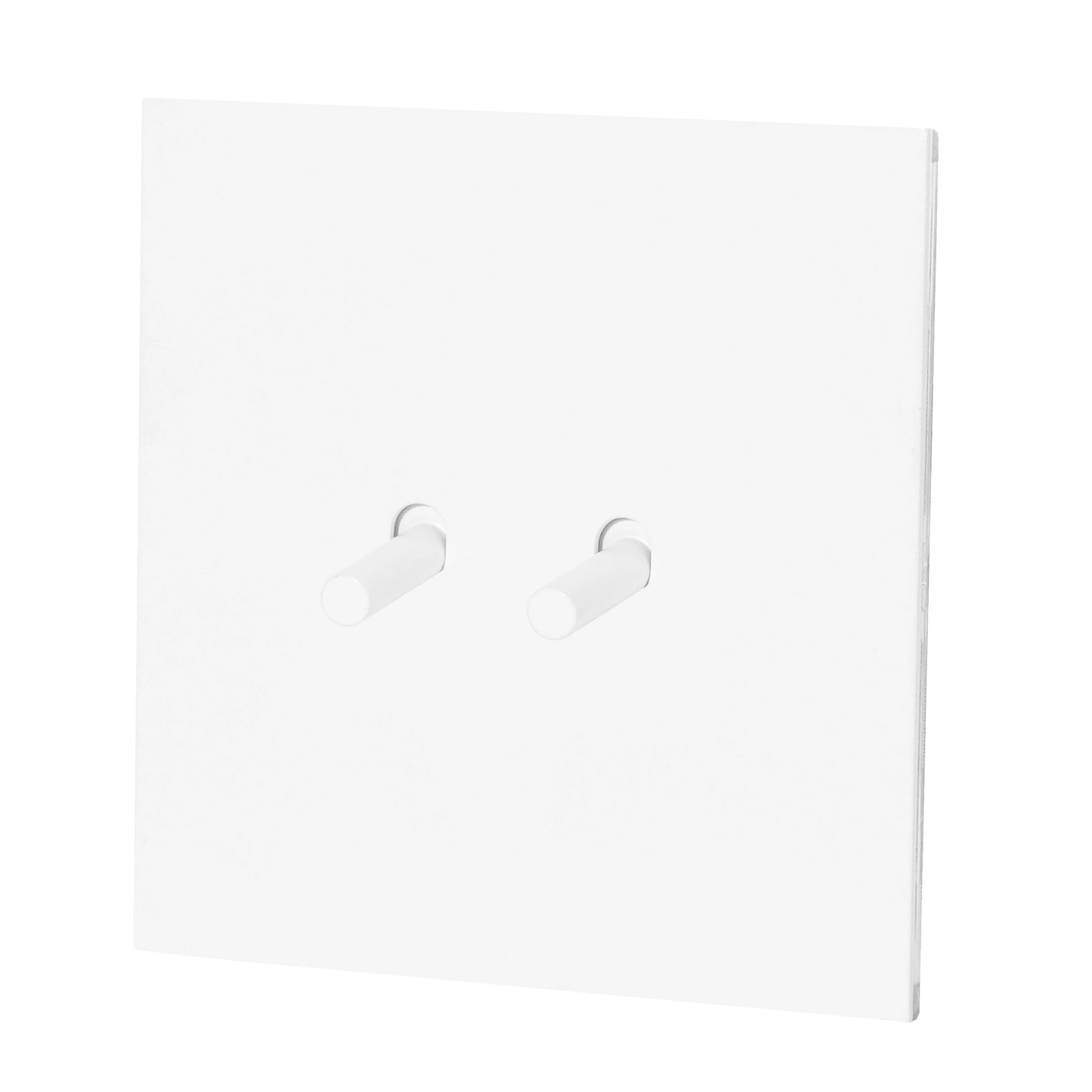 2 Gang Intermediate Switch – Plain Toggle – Stainless Steel / Copper