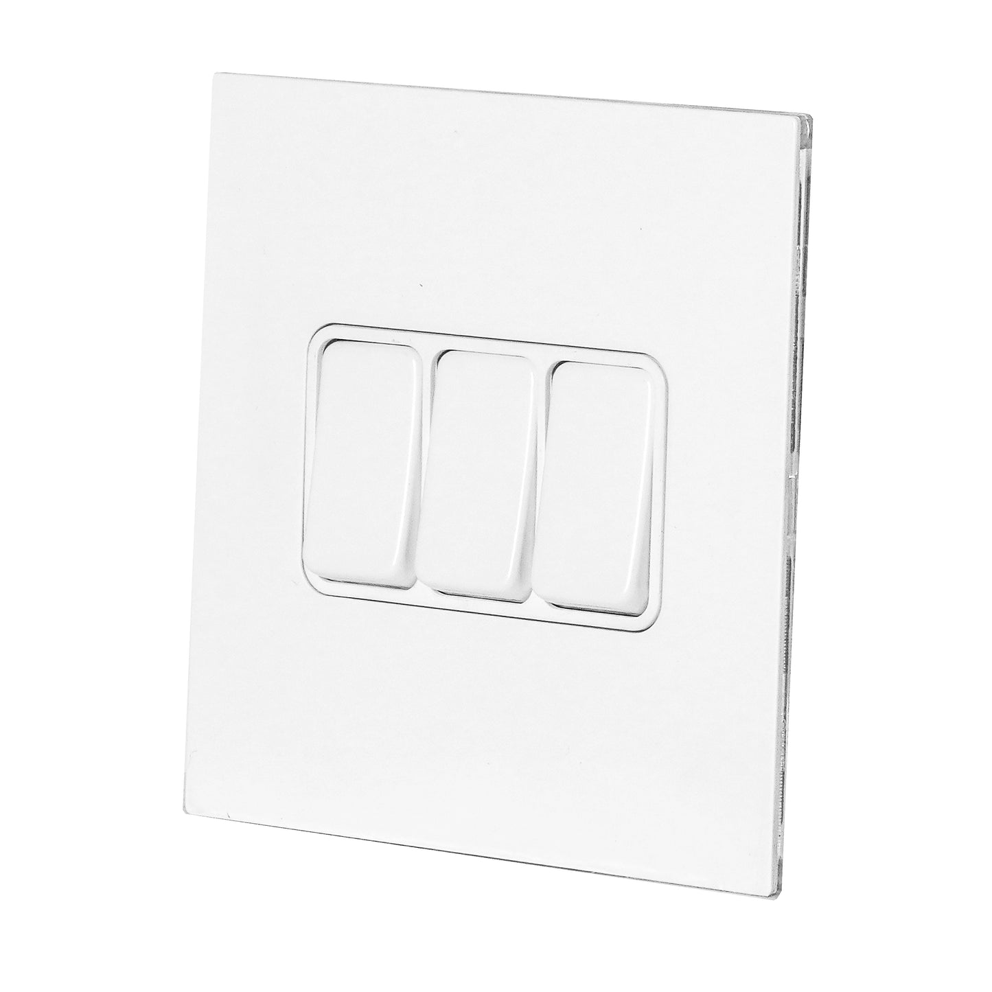 3 Gang 2 Way Switch – Rocker Button – Stainless Steel