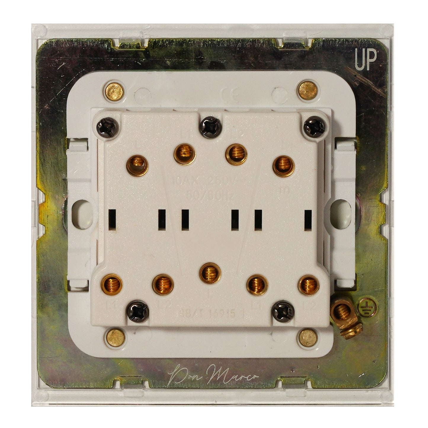 3 Gang 2 Way Switch – Rocker Button – Stainless Steel
