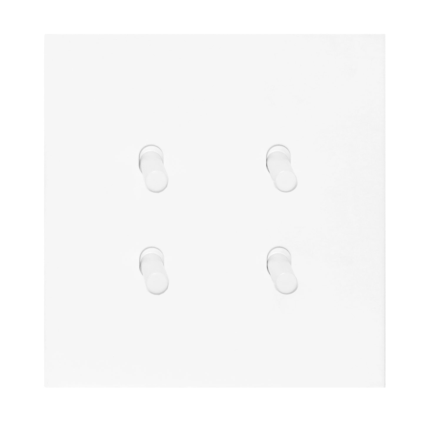 4 Gang 2 Way Switch (86) – Plain Toggle – Stainless Steel / Copper