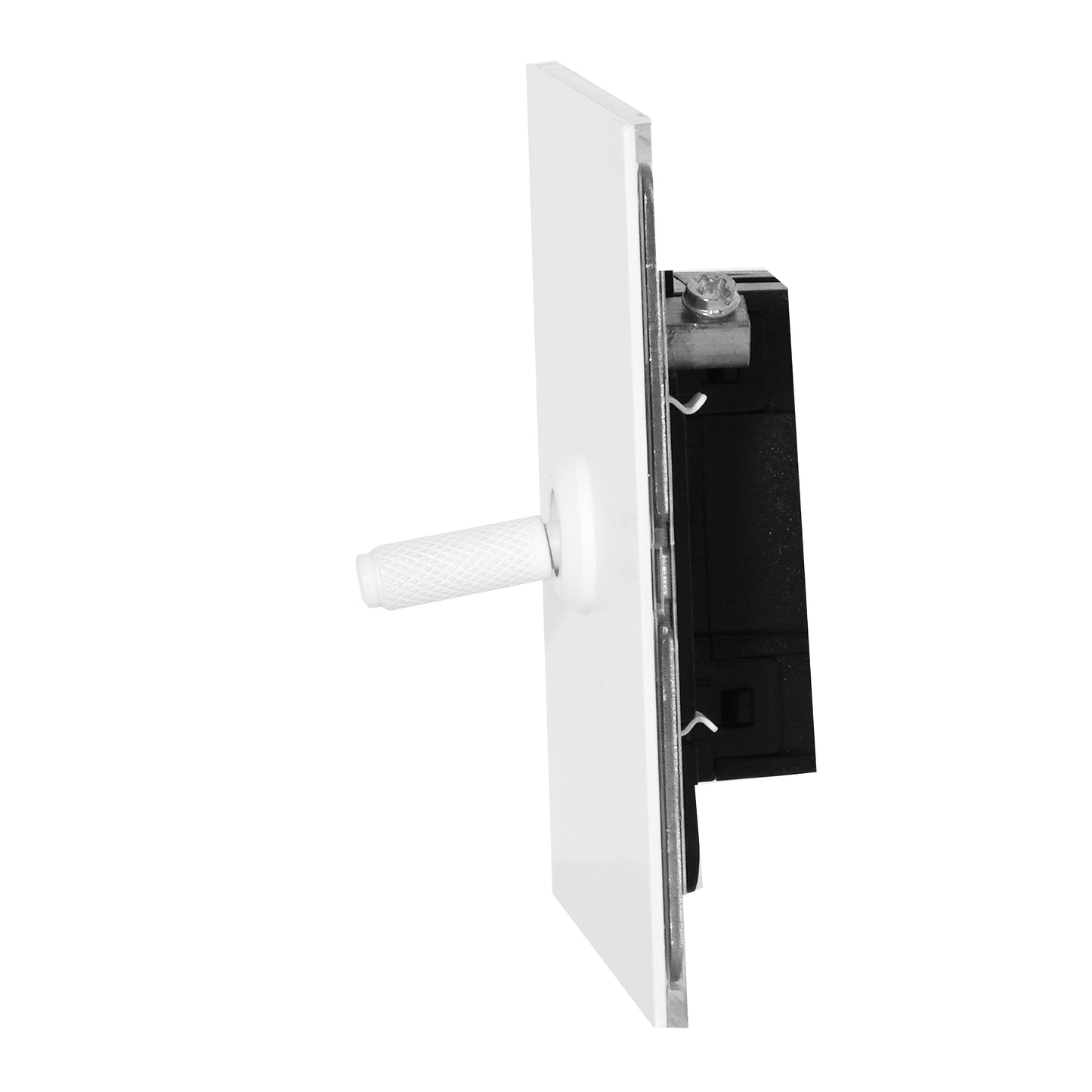 1 Gang 2 Way Switch – Knurled Toggle – Stainless Steel / Copper