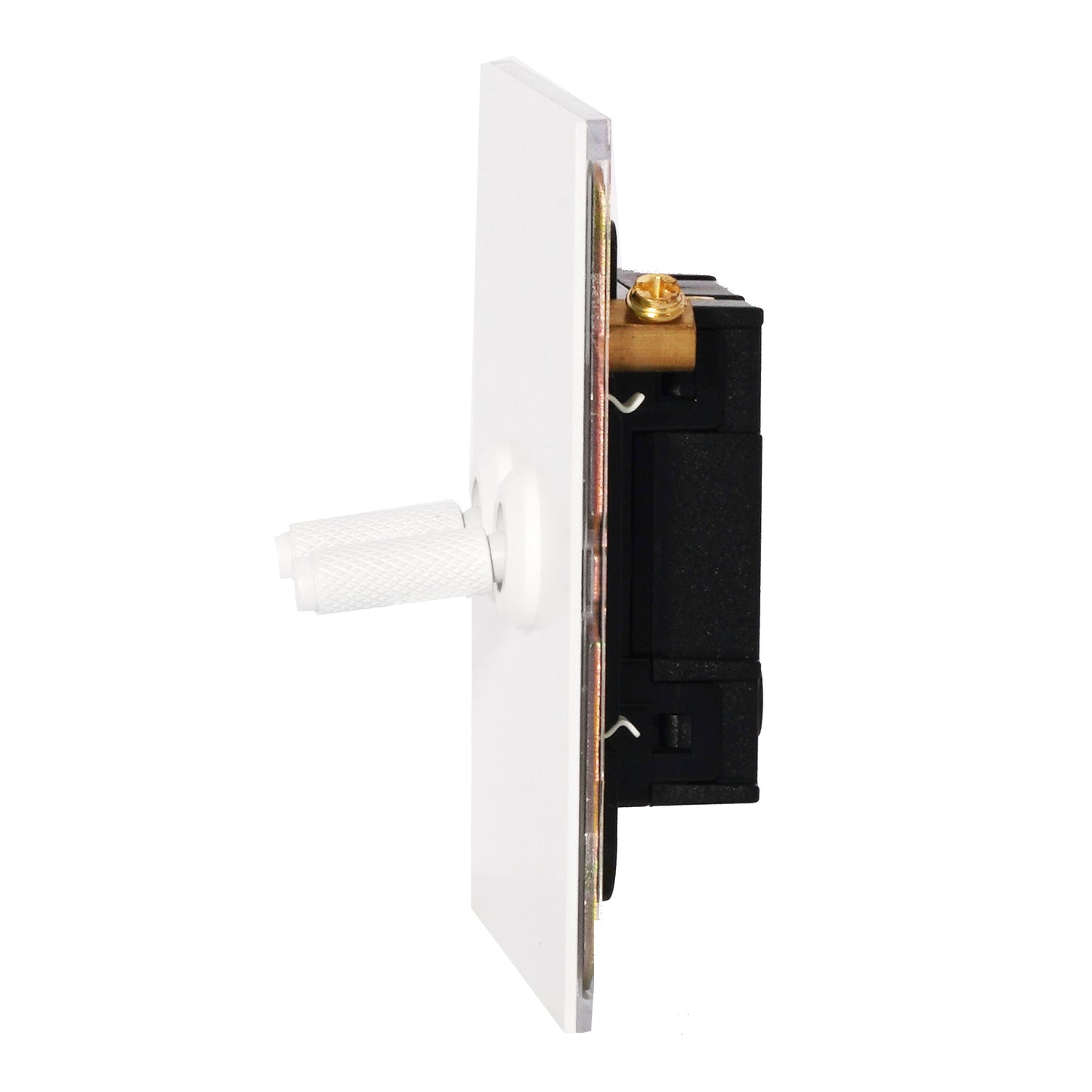 2 Gang Intermediate Switch – Knurled Toggle – Stainless Steel / Copper