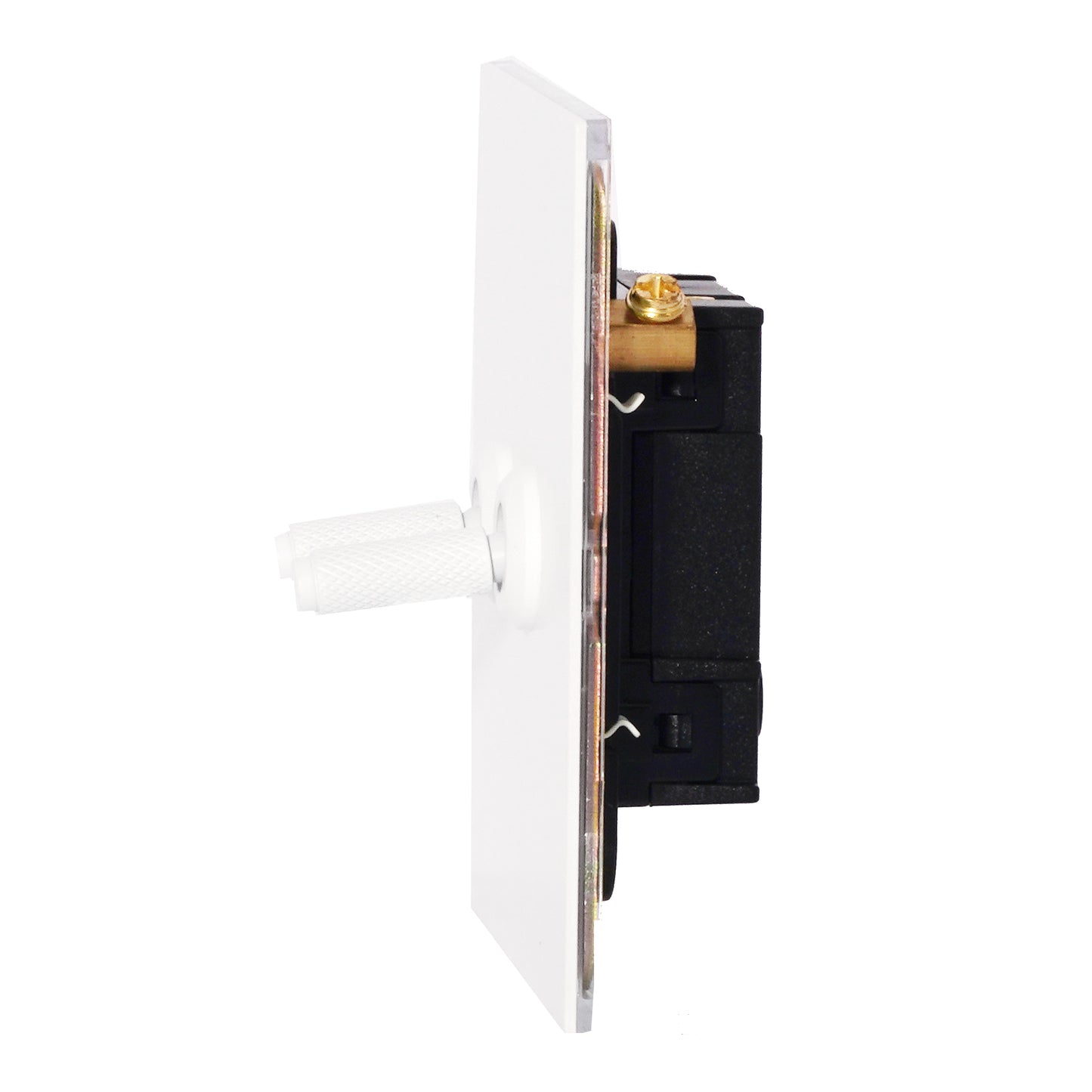 2 Gang 2 Way Switch – Knurled Toggle – Stainless Steel / Copper