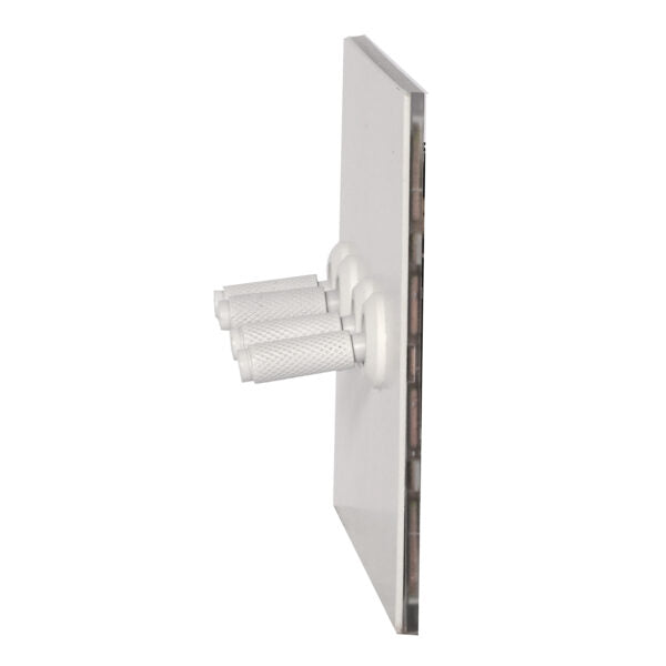 4 Gang 2 Way Switch (148) – Knurled Toggle – Stainless Steel / Copper