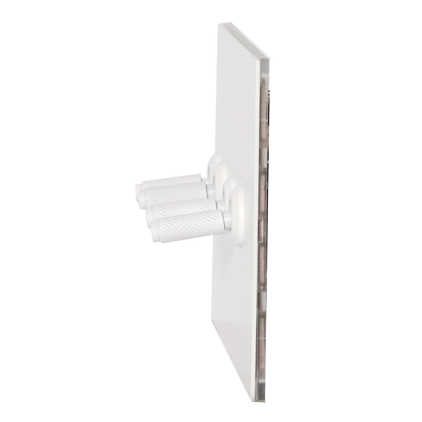 4 Gang 2 Way Switch (148) – Knurled Toggle – Stainless Steel / Copper