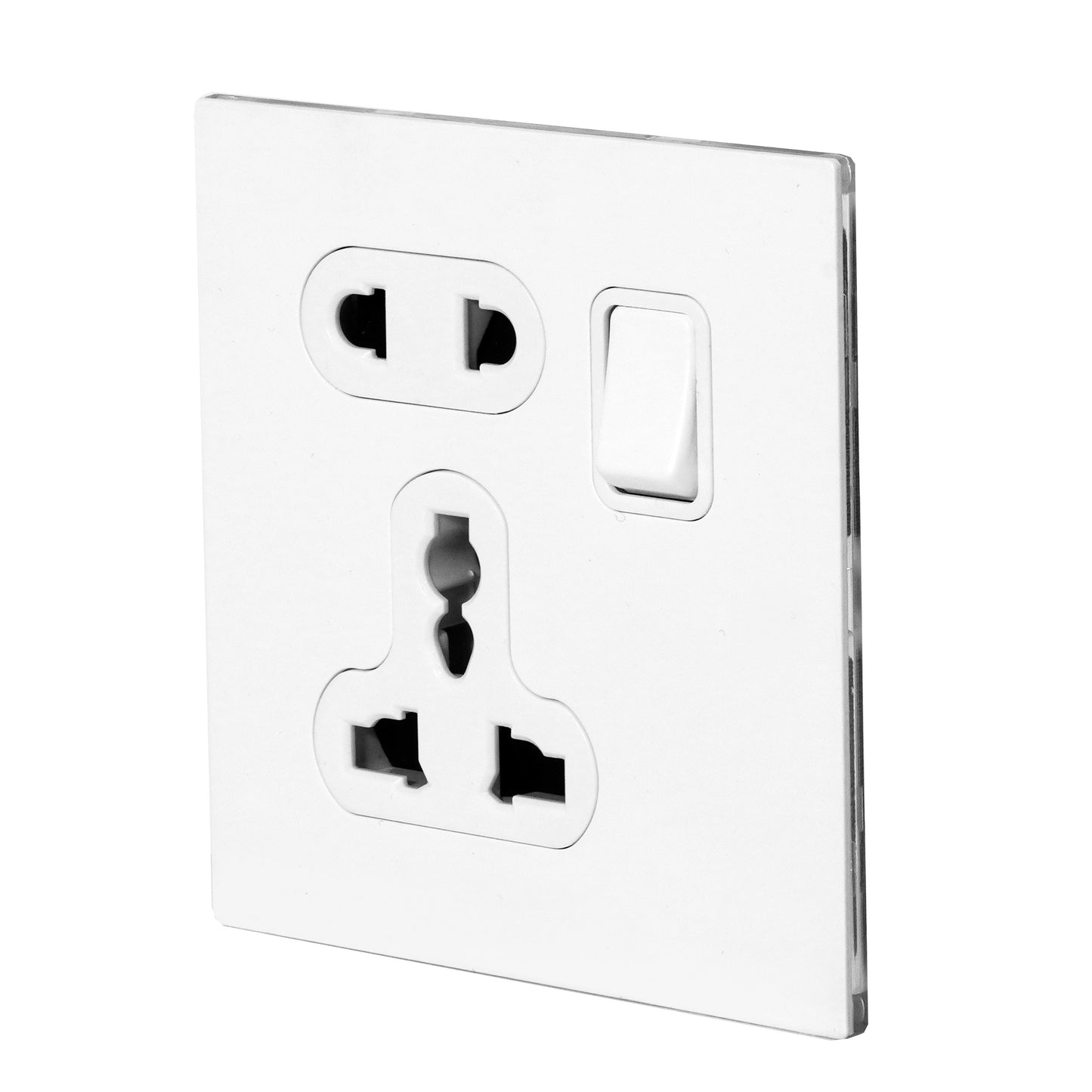 Single 5-Pin Socket 13A – On/Off – Stainless Steel