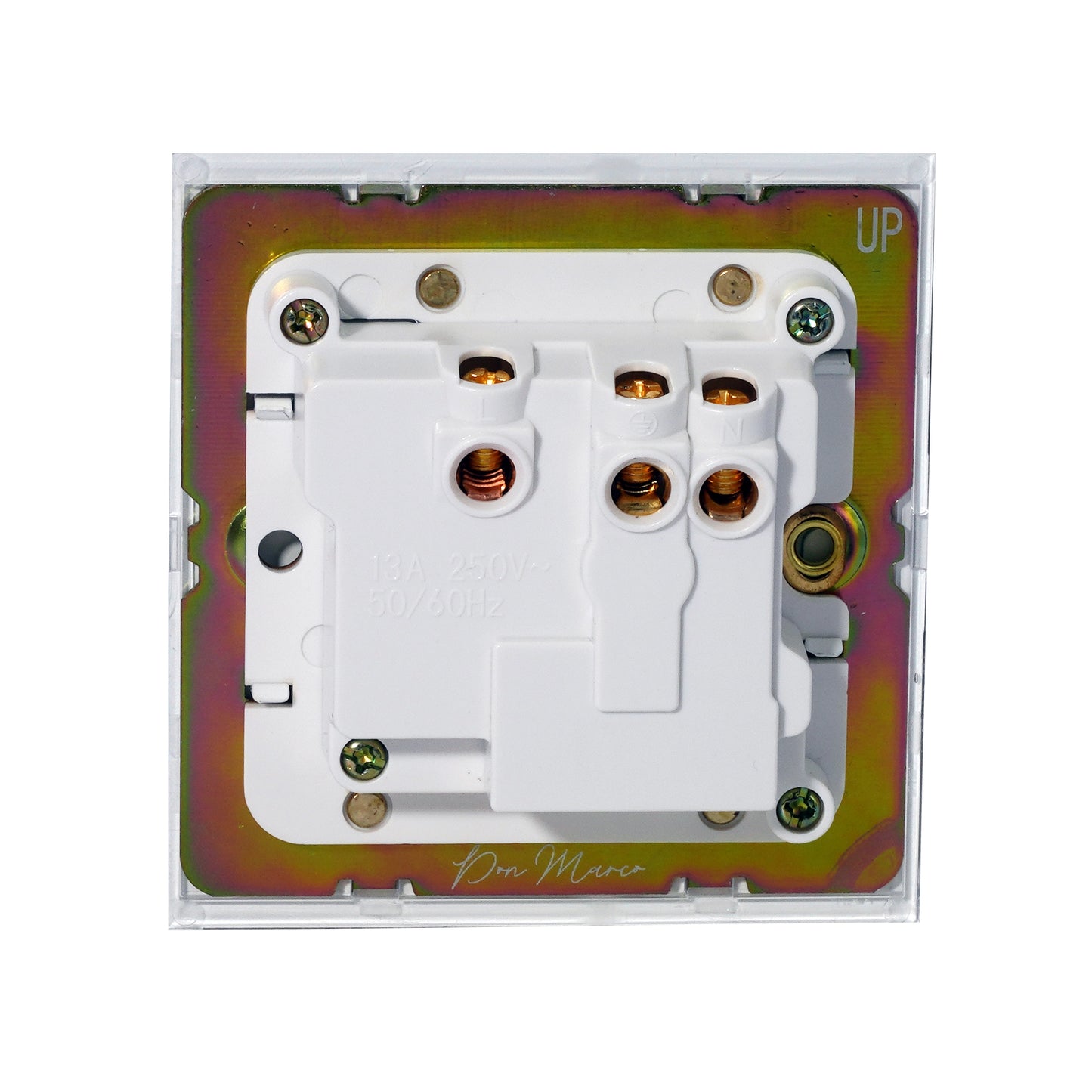 Single MF Socket 13A – On/Off – Stainless Steel