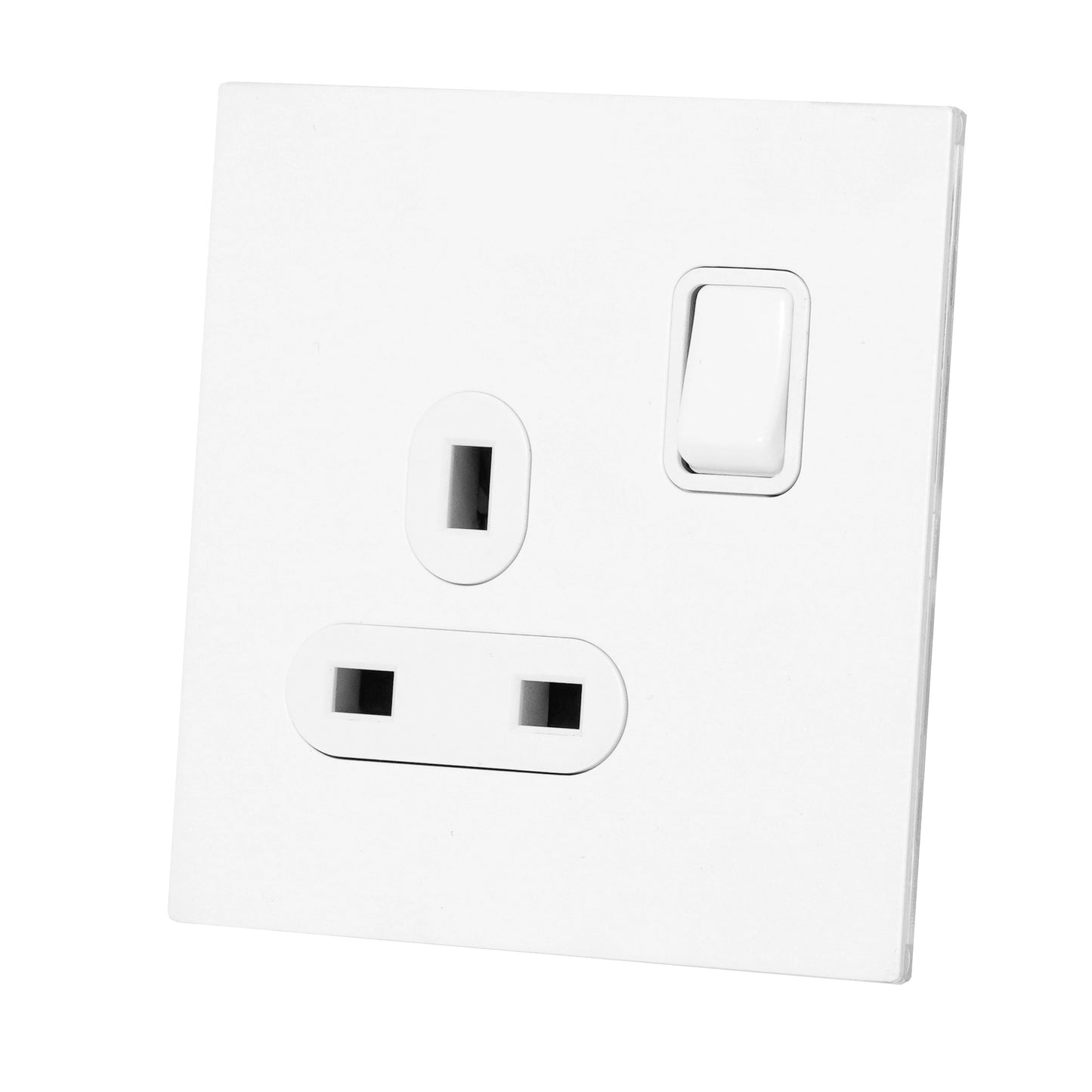 Single UK Socket 13A – On/Off – Stainless Steel