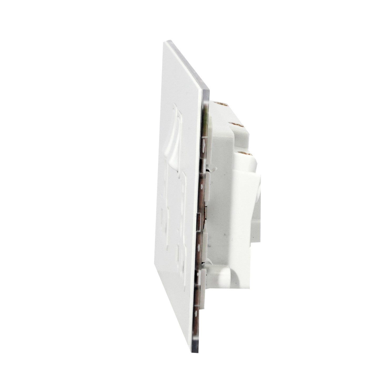 Double MF Socket 13A – On/Off – Stainless Steel