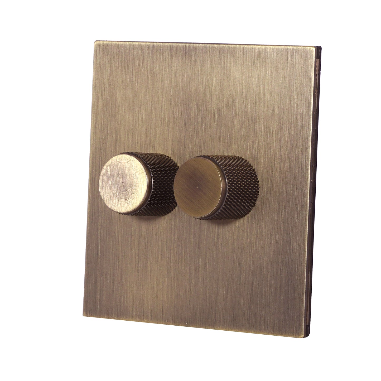 Double Light Dimmer – 2 x 500W Each – Stainless Steel