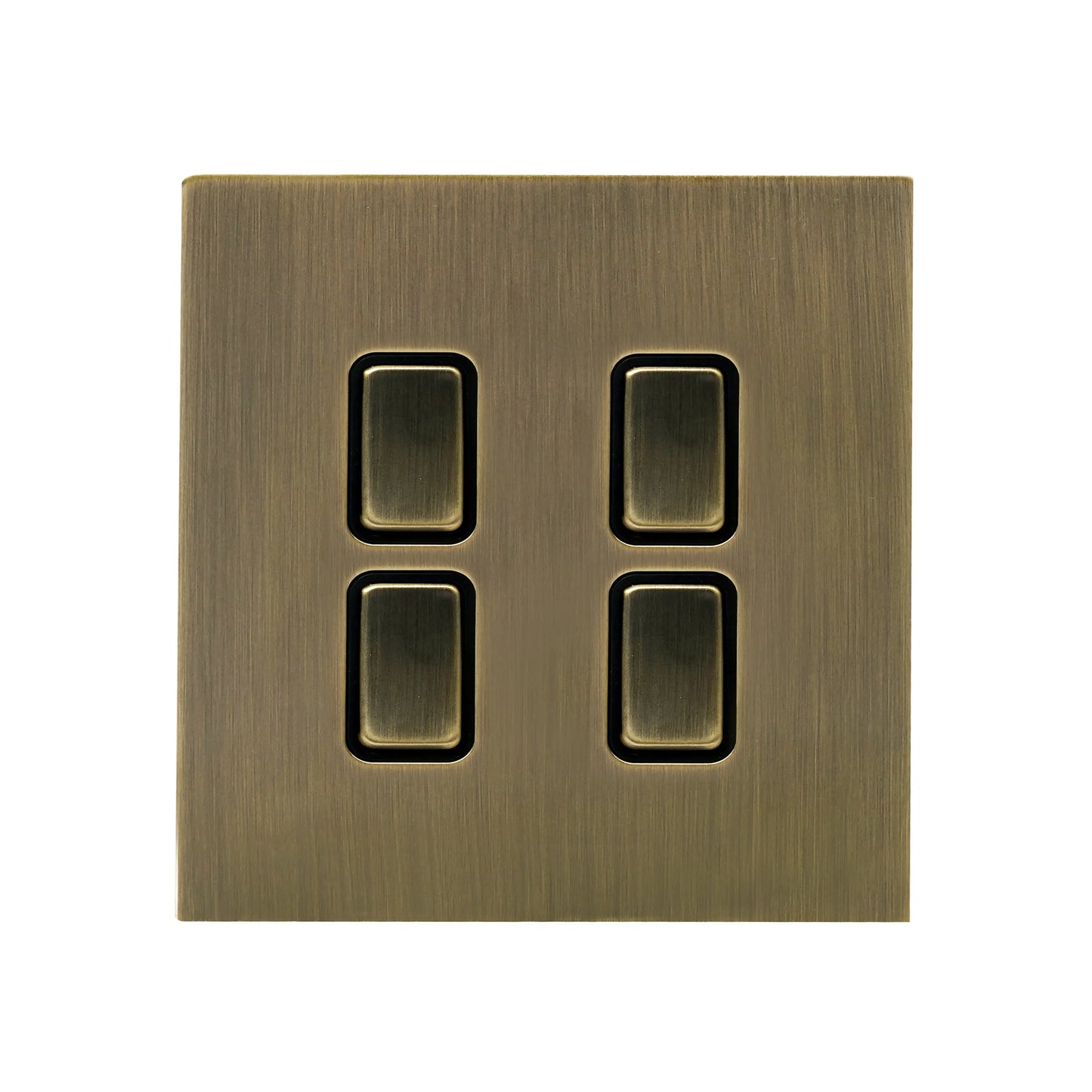4 Gang 2 Way Switch (86) – Rocker Button – Stainless Steel