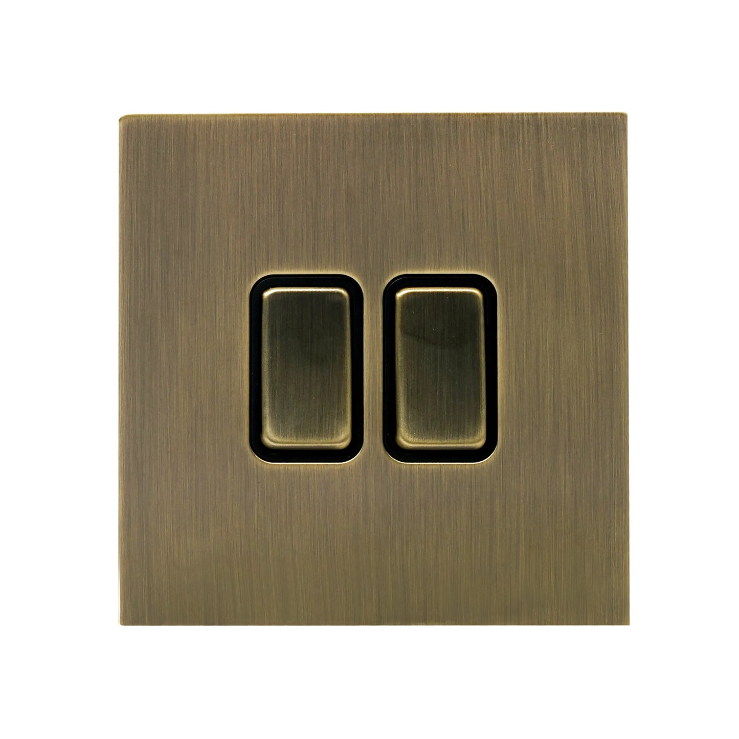 2 Gang 2 Way Switch – Rocker Button – Stainless Steel