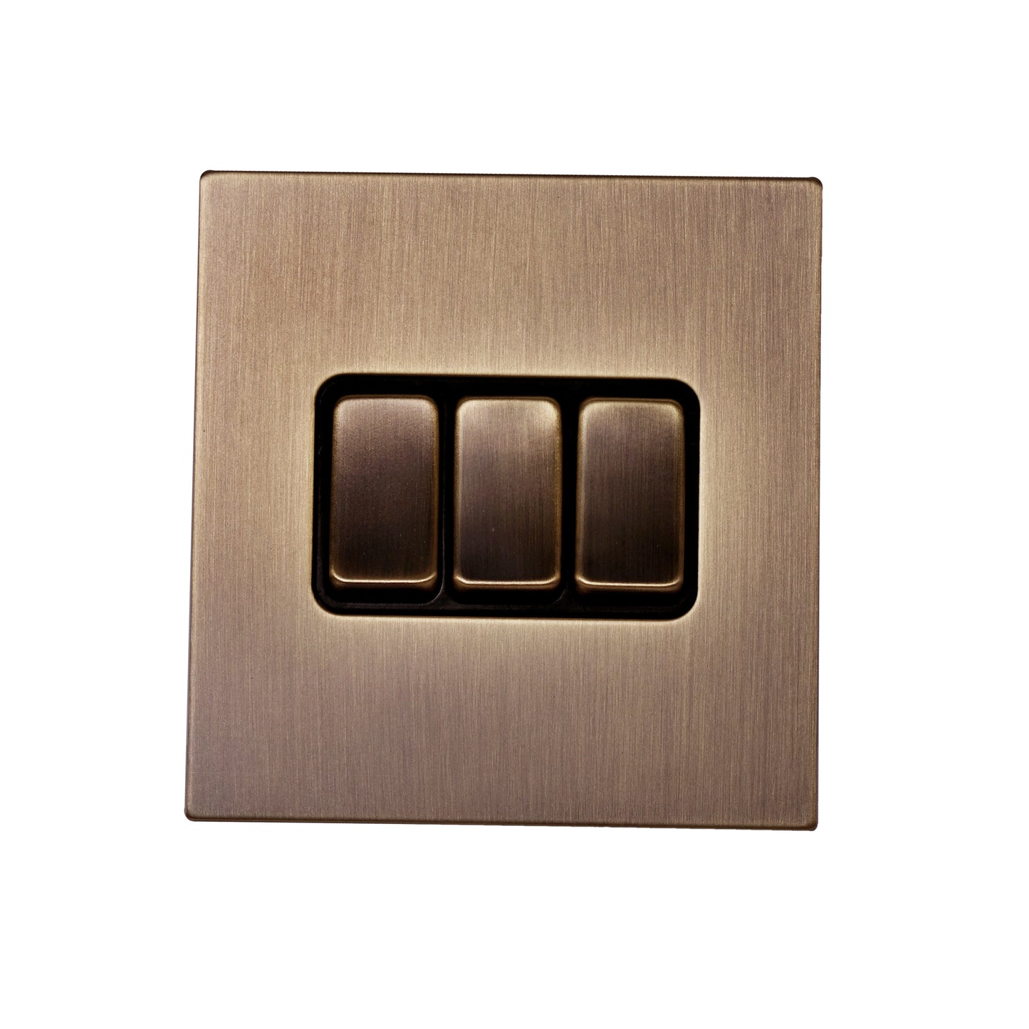 3 Gang 2 Way Switch – Rocker Button – Stainless Steel
