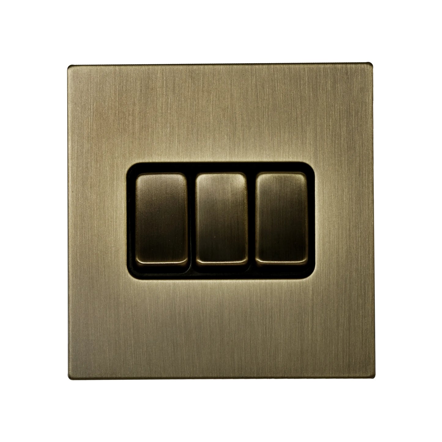 3 Gang 2 Way Switch – Rocker Button – Stainless Steel