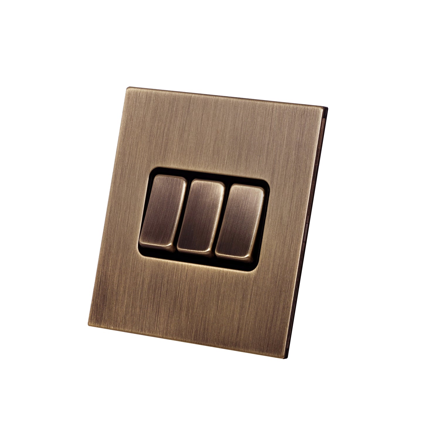 3 Gang 2 Way Switch – Rocker Button – Stainless Steel