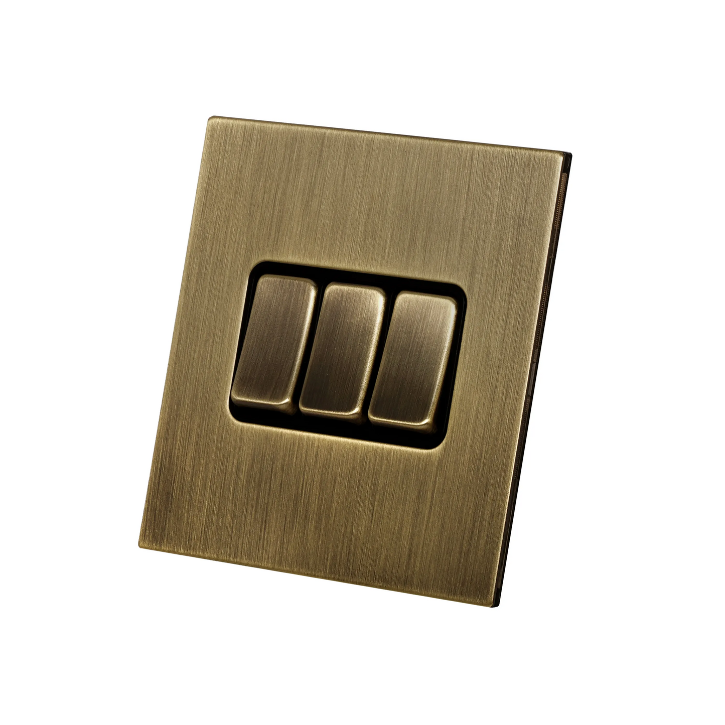 3 Gang 2 Way Switch – Rocker Button – Stainless Steel