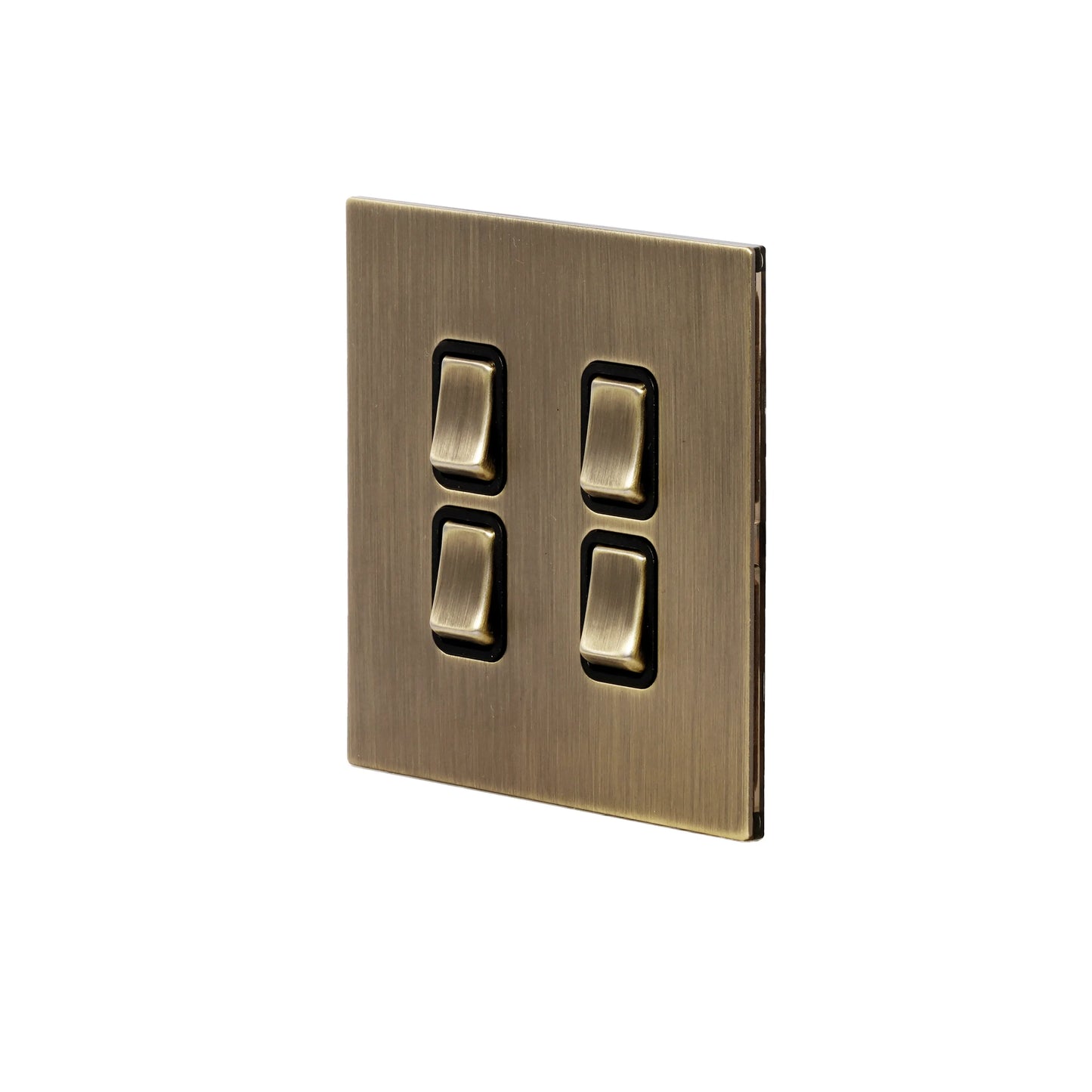 4 Gang 2 Way Switch (86) – Rocker Button – Stainless Steel