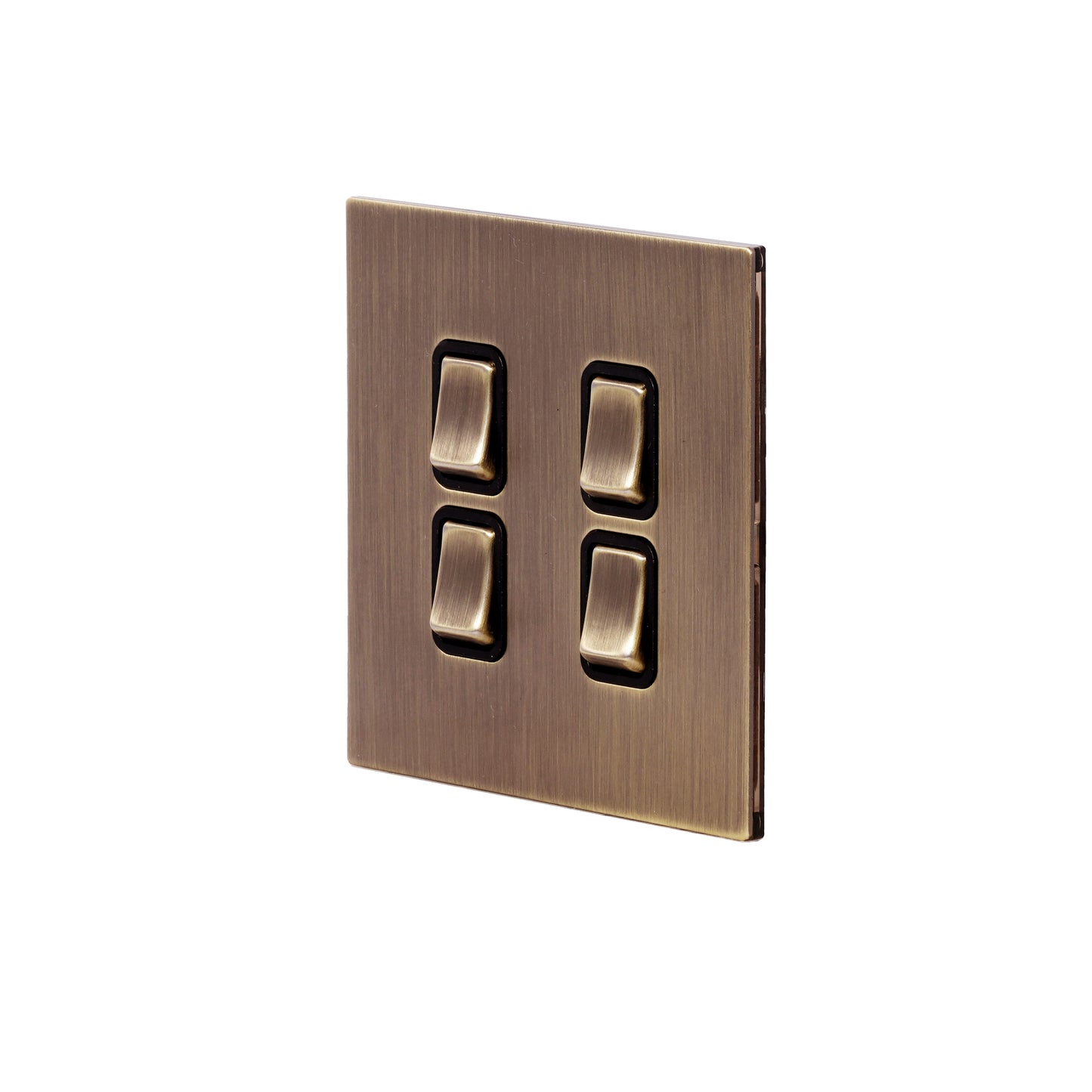 4 Gang 2 Way Switch (86) – Rocker Button – Stainless Steel