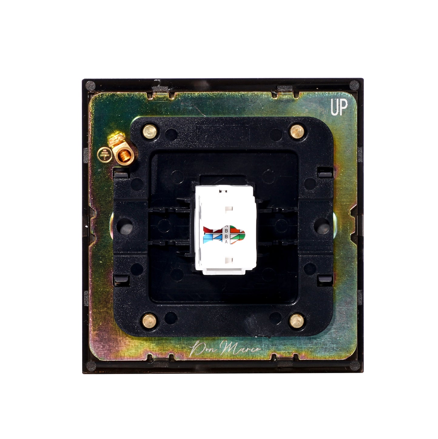 Computer Socket – (RJ45/CAT6) – Stainless Steel