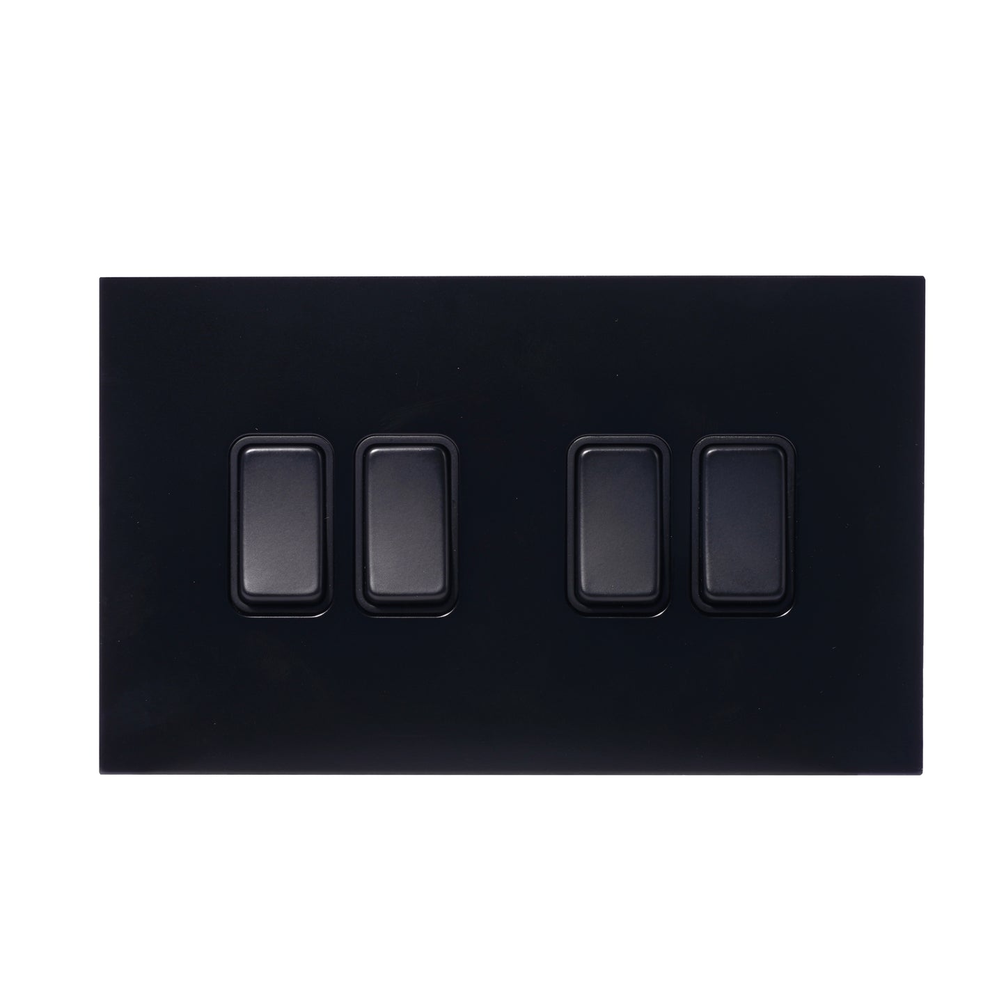 4 Gang 2 Way Switch (148) – Rocker Button – Stainless Steel