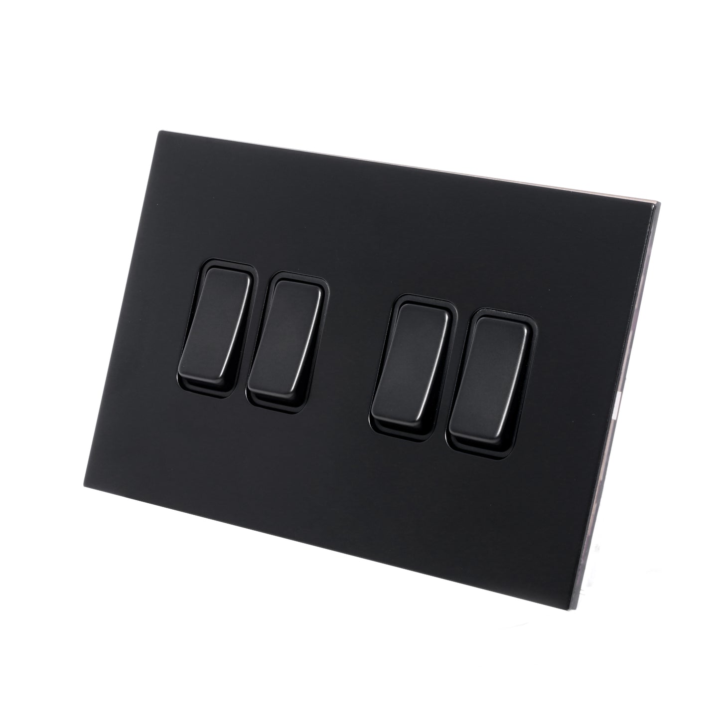 4 Gang 2 Way Switch (148) – Rocker Button – Stainless Steel