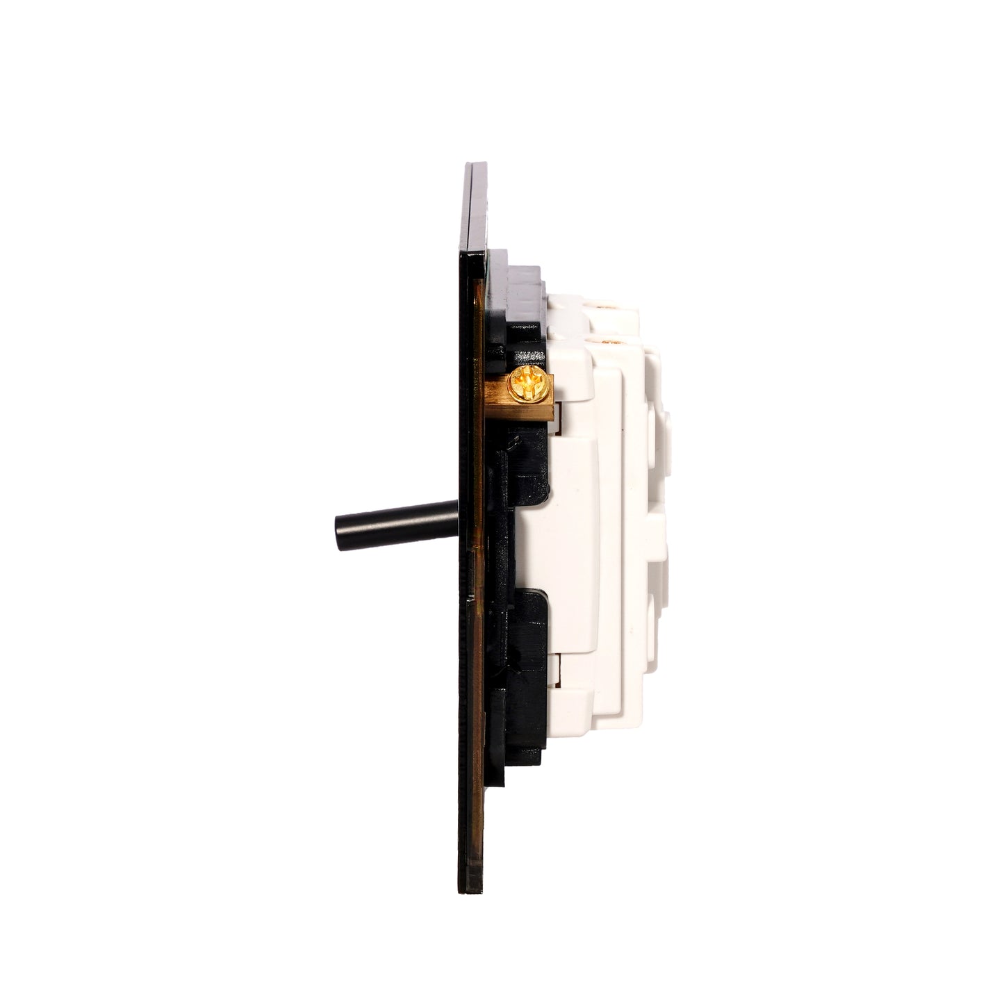 1 Gang Intermediate Switch – Plain Toggle – Stainless Steel / Copper