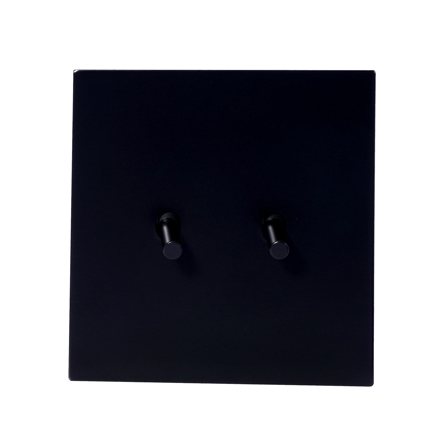 2 Gang 2 Way Switch – Plain Toggle – Stainless Steel / Copper