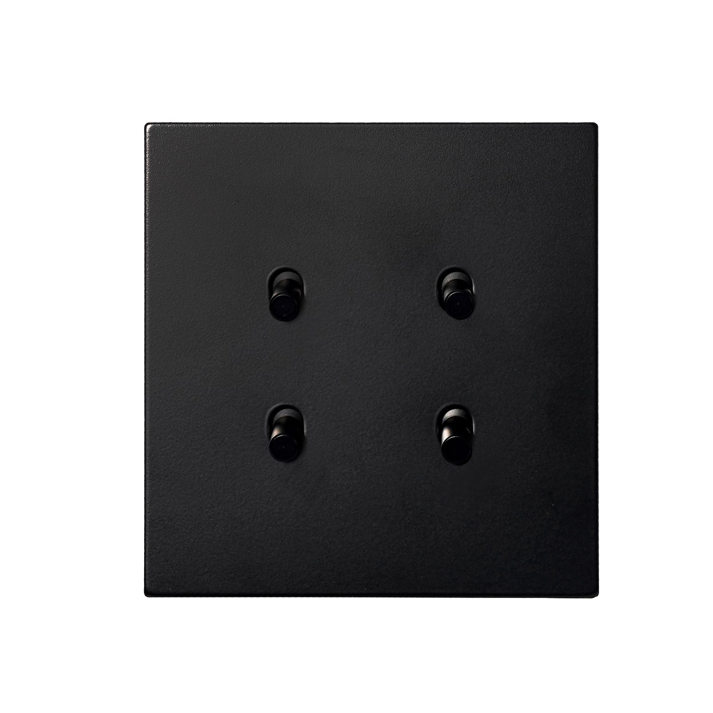 4 Gang 2 Way Switch (86) – Plain Toggle – Stainless Steel / Copper