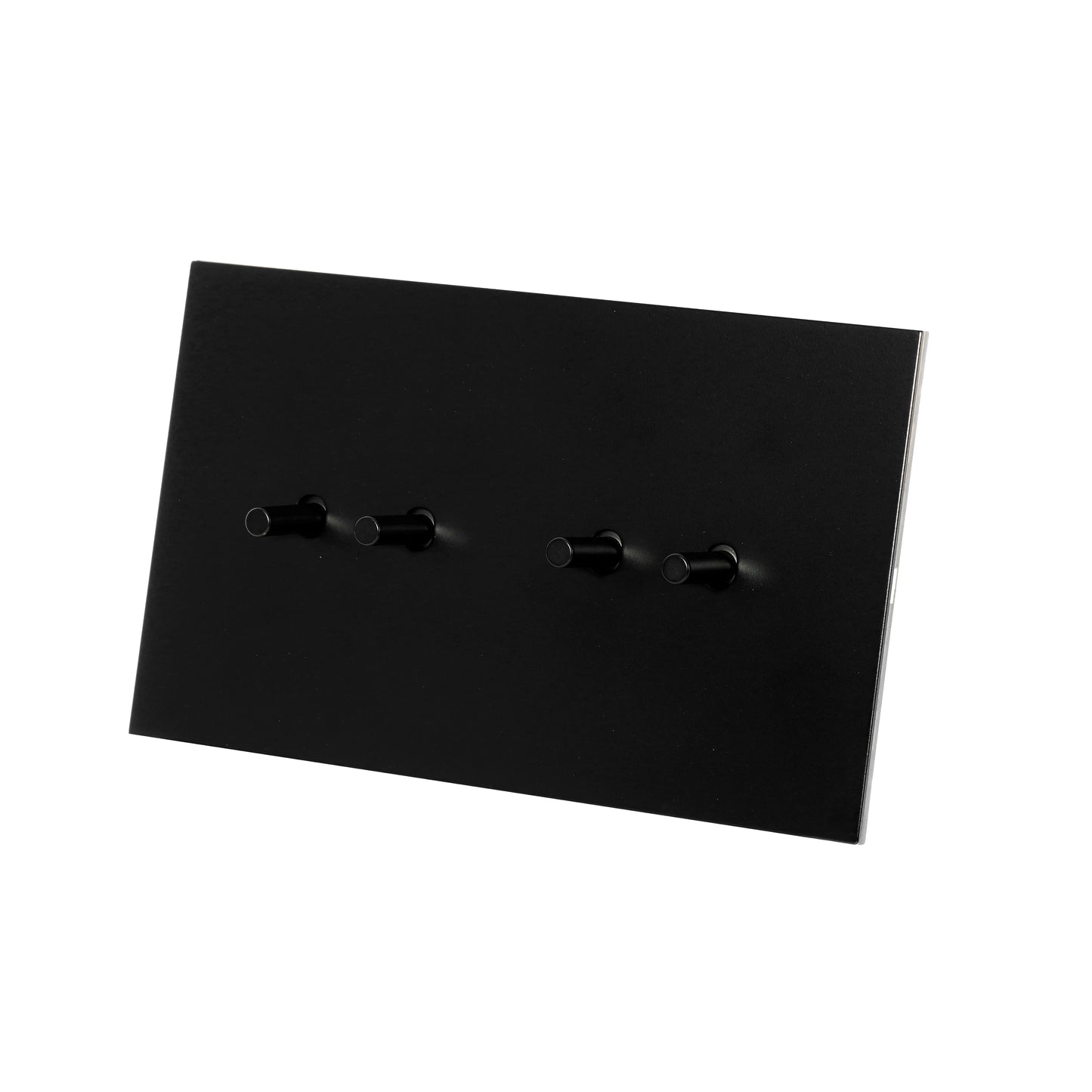 4 Gang 2 Way Switch (148) – Plain Toggle – Stainless Steel / Copper