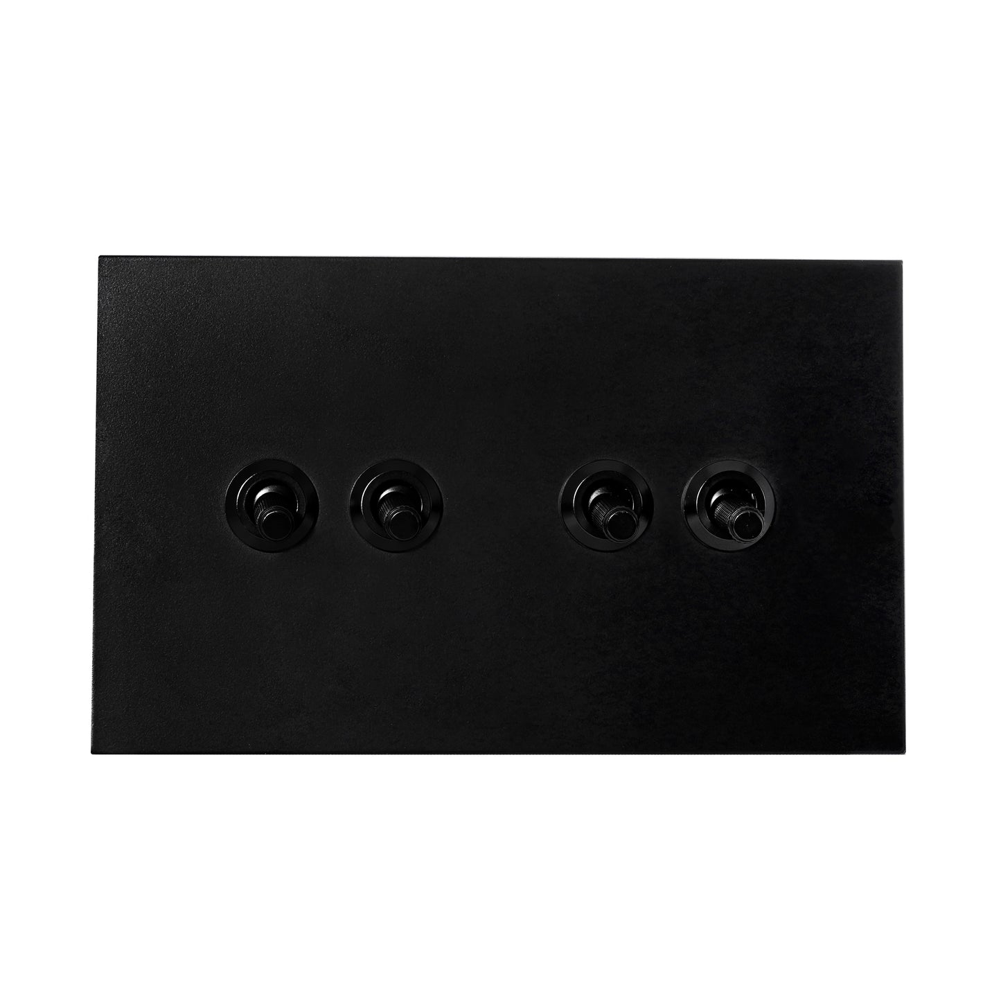 4 Gang 2 Way Switch (148) – Knurled Toggle – Stainless Steel / Copper