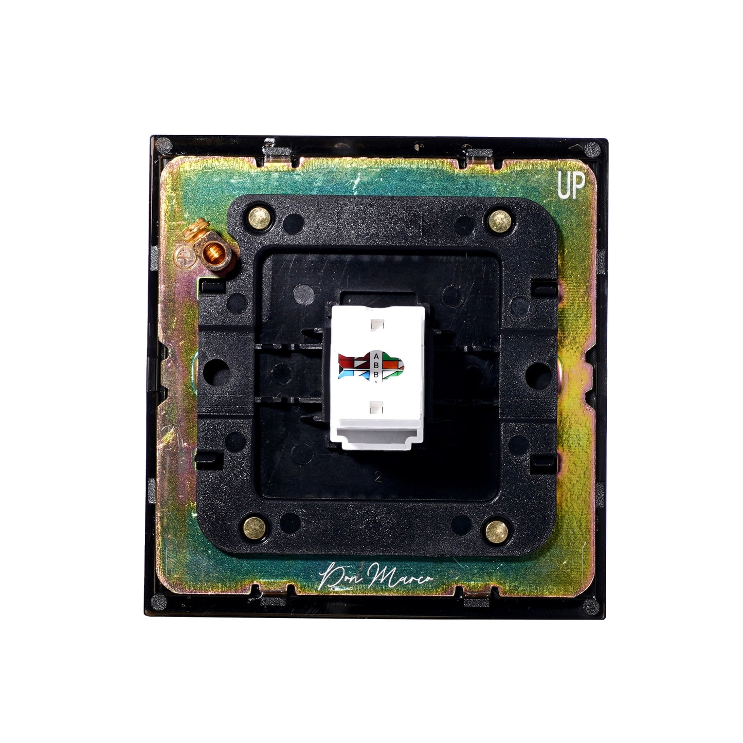 Computer Socket – (RJ45/CAT6) – Stainless Steel