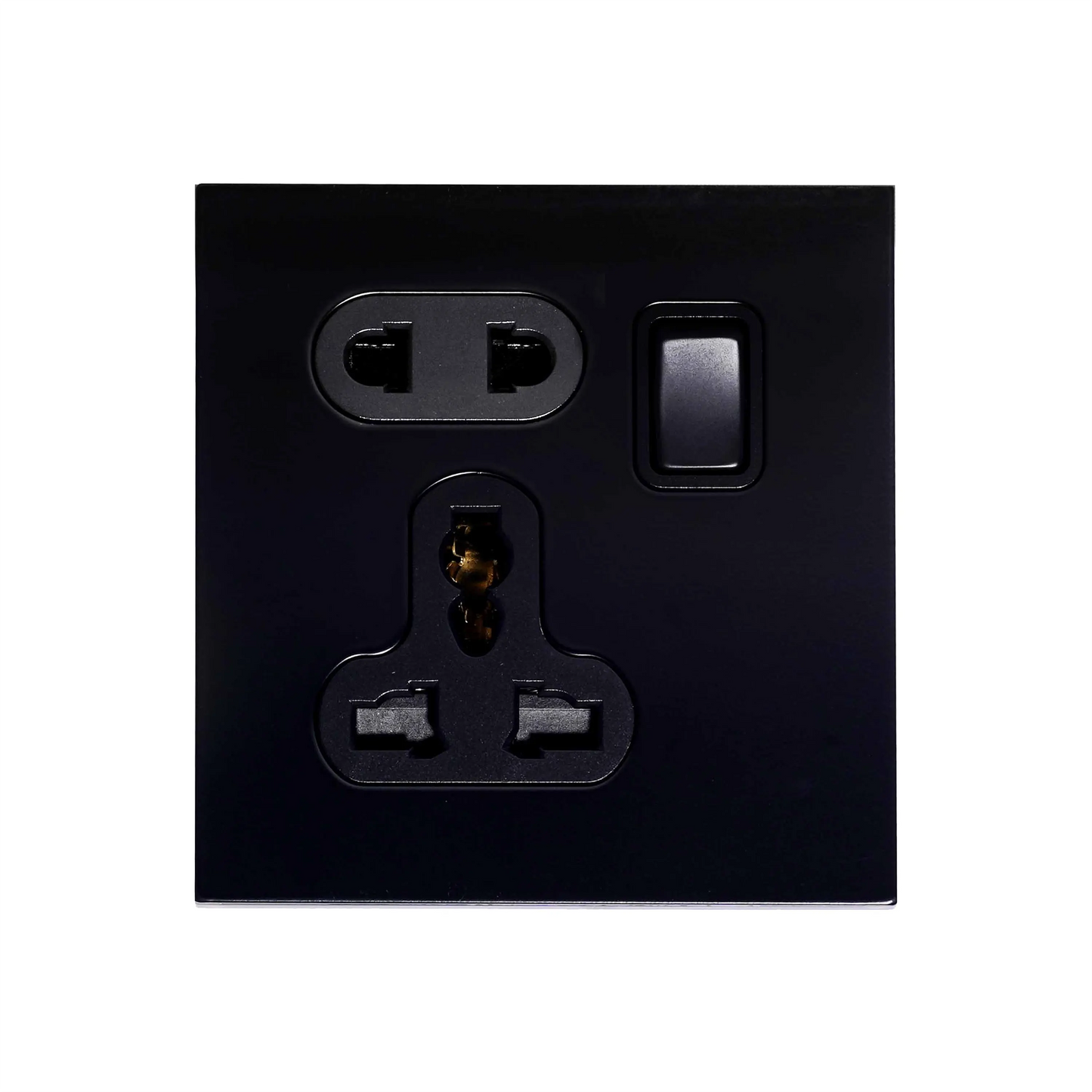 Single 5-Pin Socket 13A – On/Off – Stainless Steel