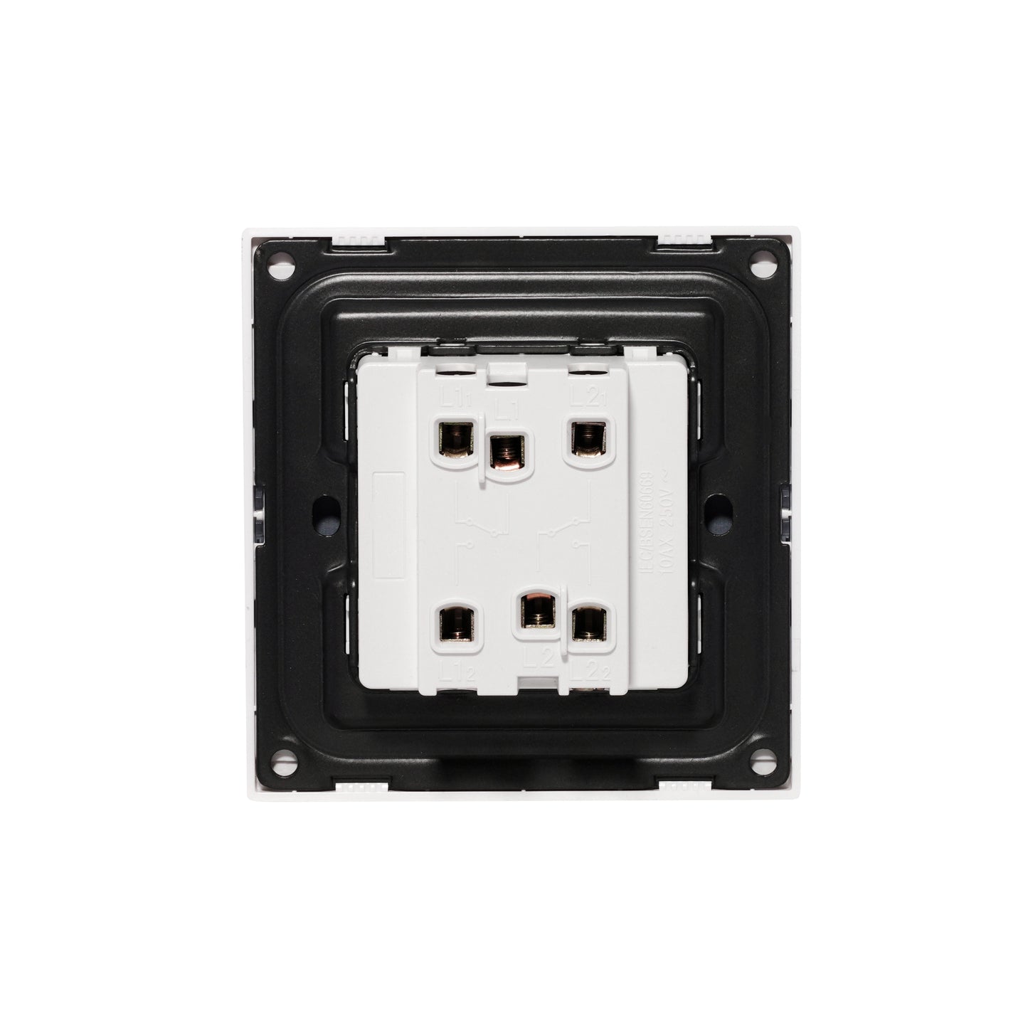2 Gang 2 Way Switch – Ultra Thin Acrylic Glass