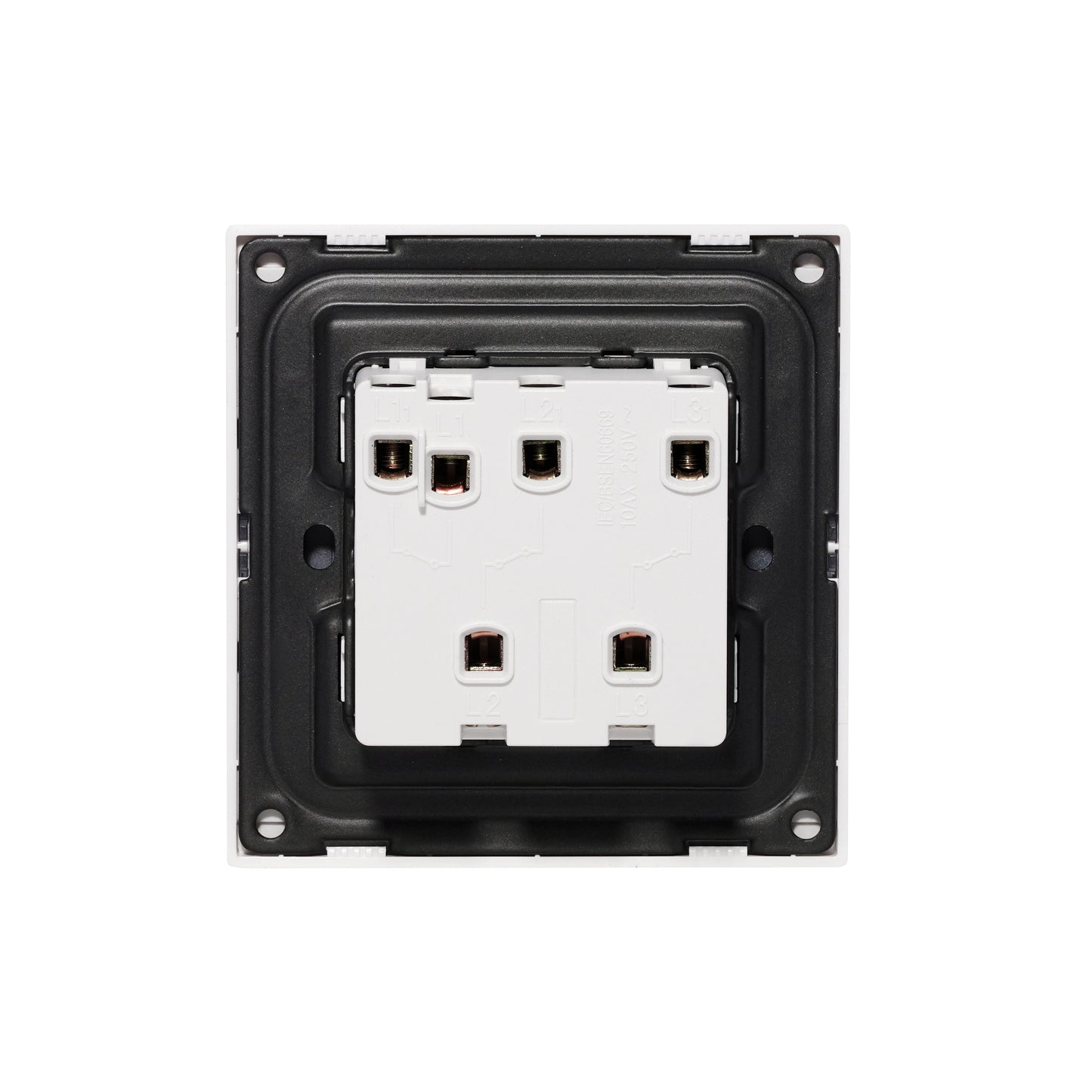 3 Gang 1 Way Switch – Ultra Thin Acrylic Glass