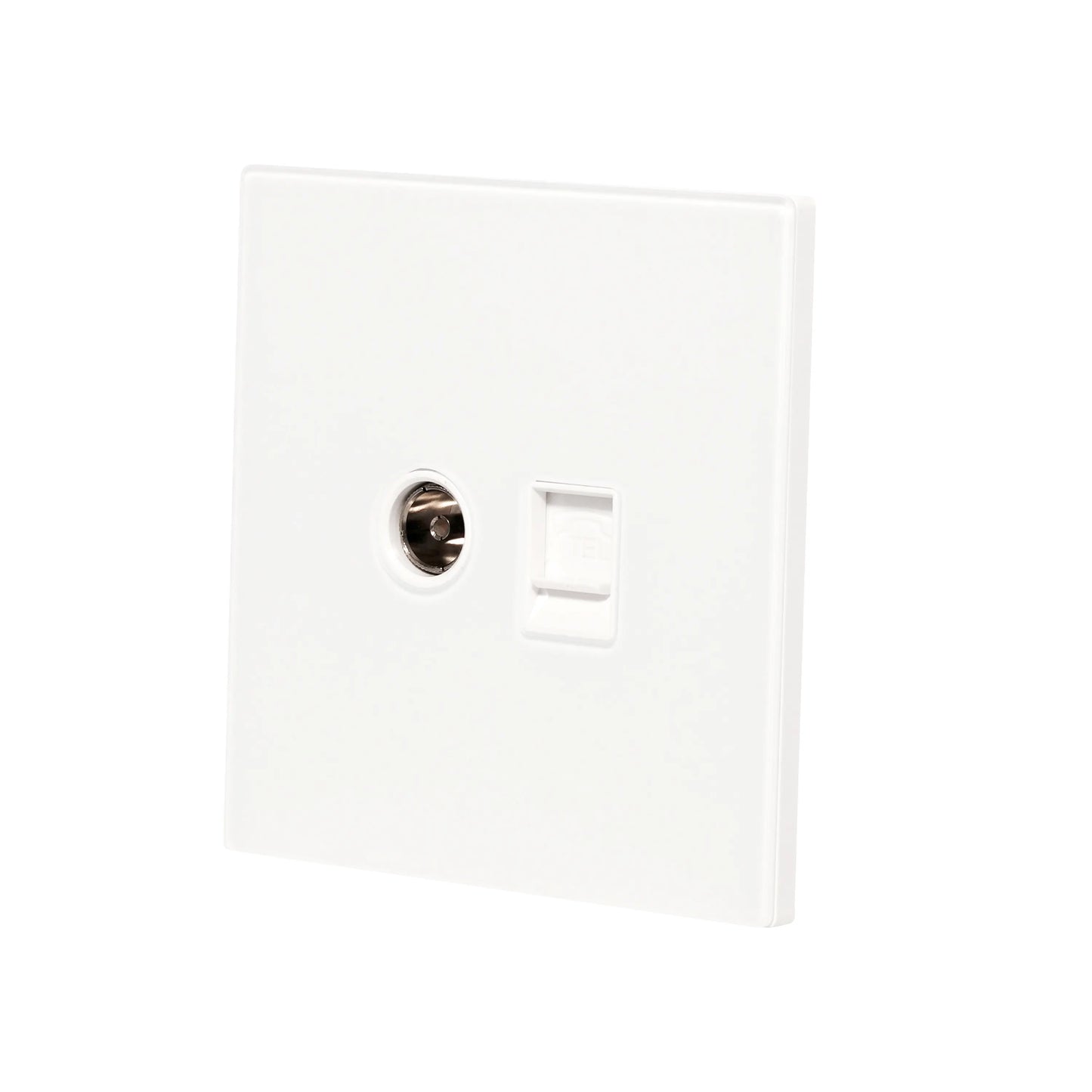 TV + Tel Socket – Ultra Thin Acrylic Glass