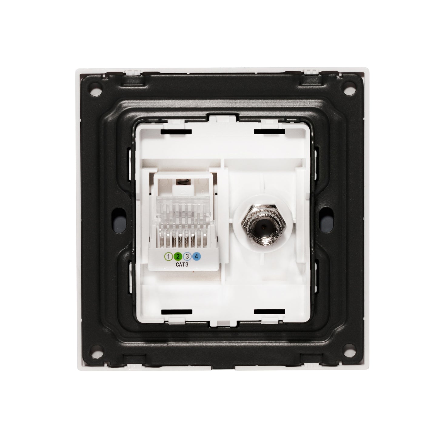 TV + Tel Socket – Ultra Thin Acrylic Glass