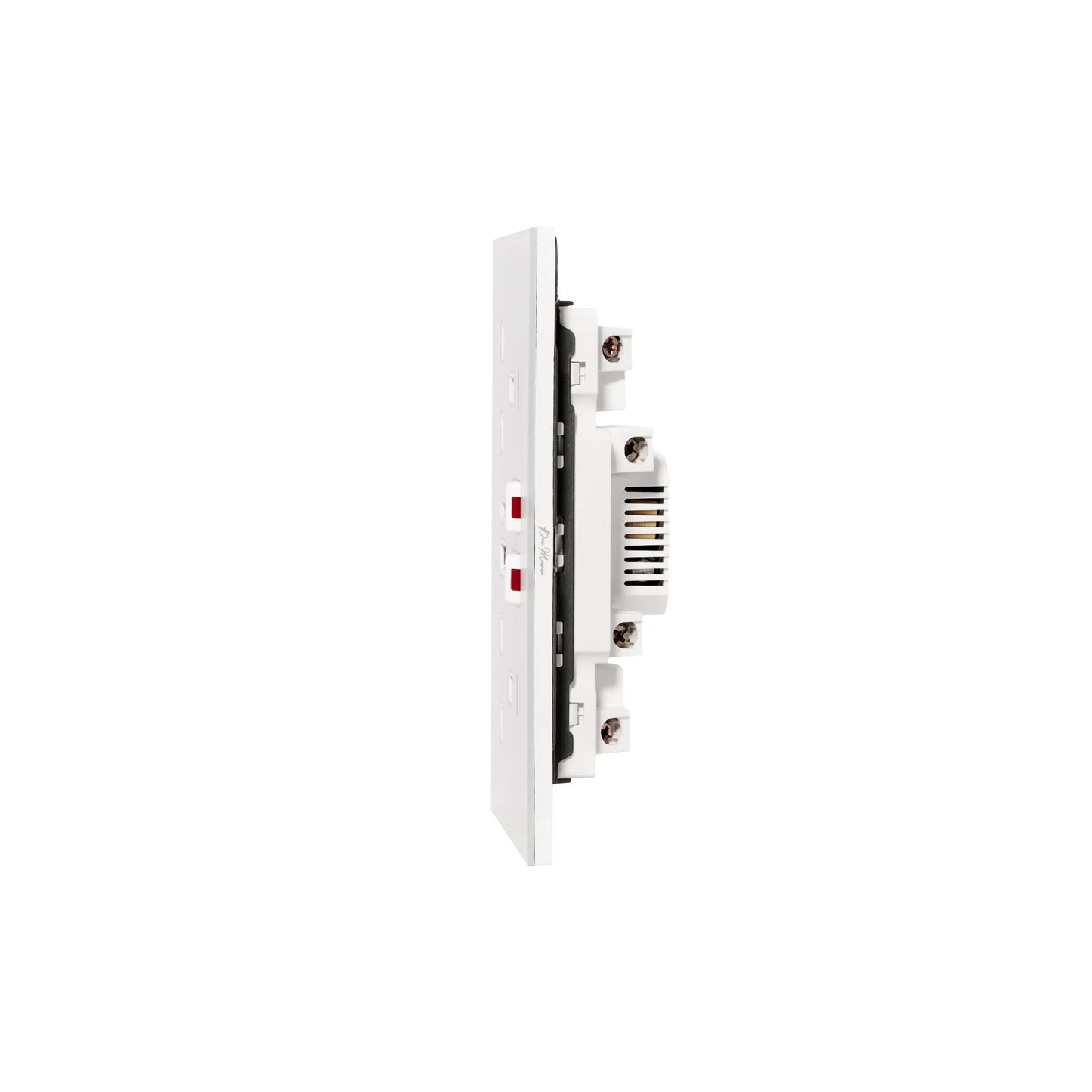 Double UK Socket 13A – USB + Type-C (5V 2.1A) – Ultra Thin Acrylic Glass