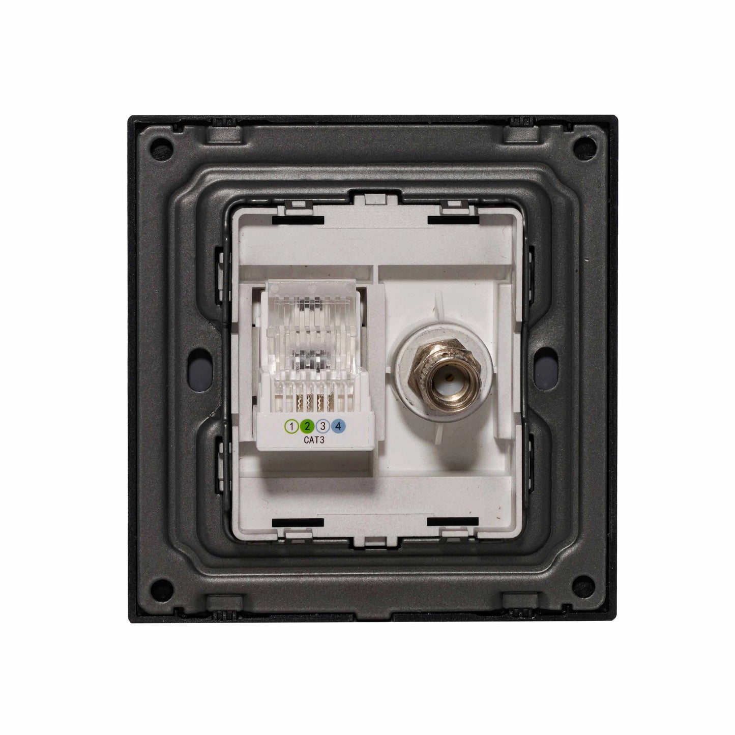 TV + Tel Socket – Ultra Thin Acrylic Glass