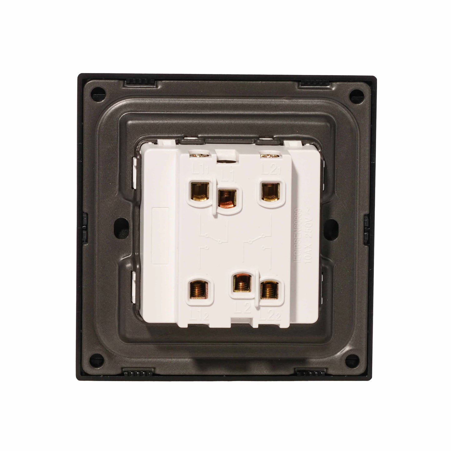 2 Gang 2 Way Switch – Ultra Thin Plastic