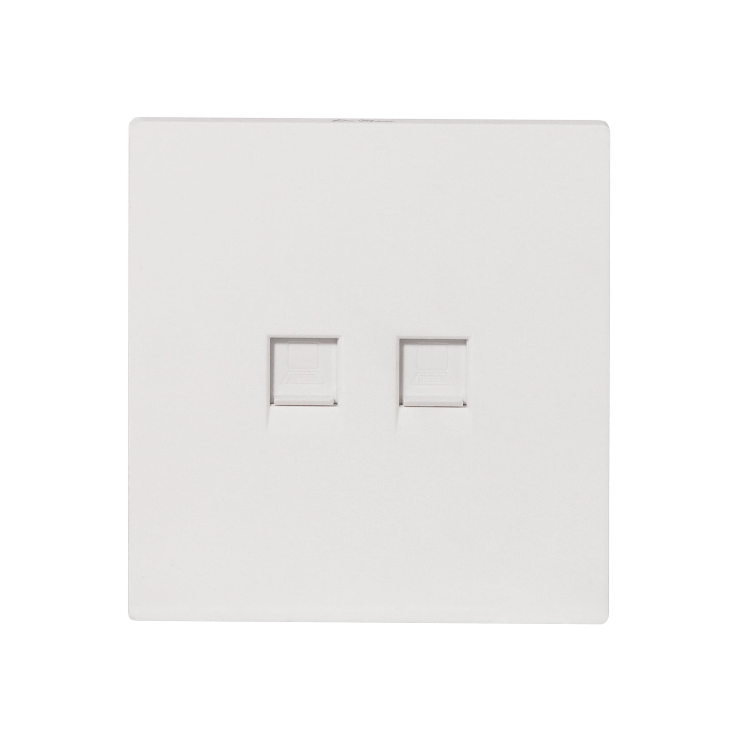 Double Computer Socket – (RJ45/CAT6) – Ultra Thin Plastic